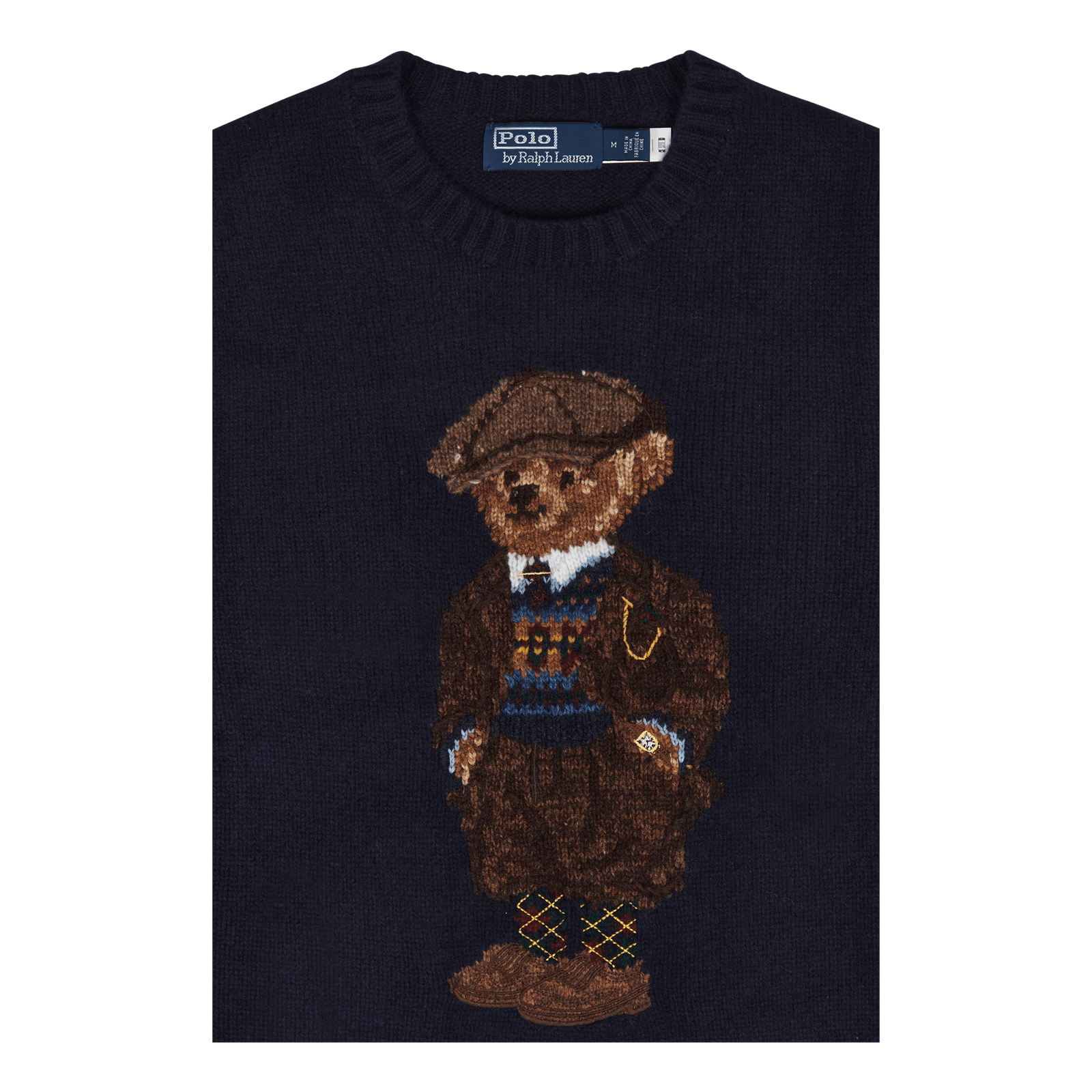 Polo Bear Wool Sweater Bear Navy