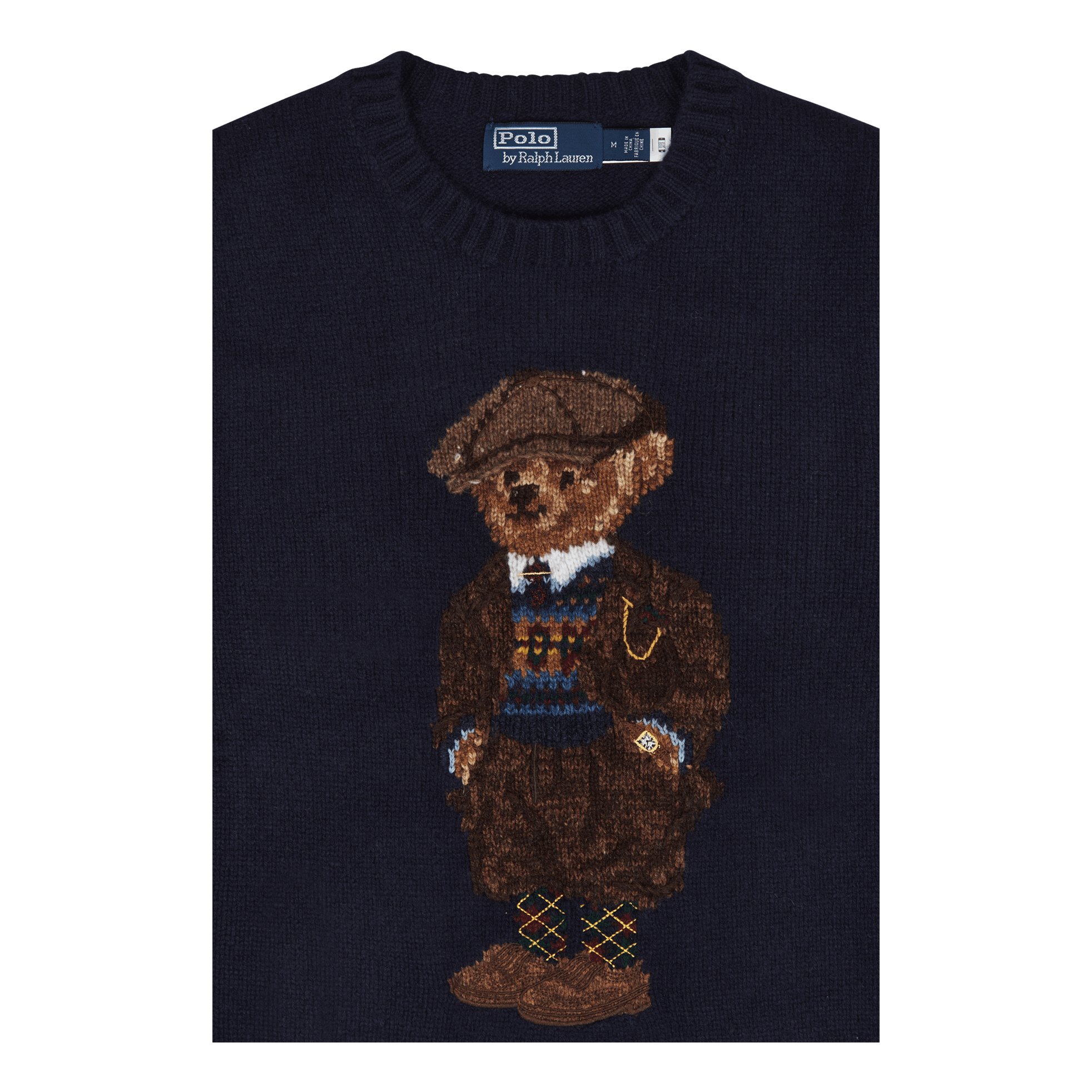 Polo Bear Wool Sweater Bear Navy