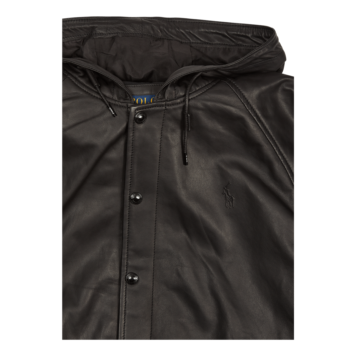 Hd Varsity-lined-bomber Polo Black