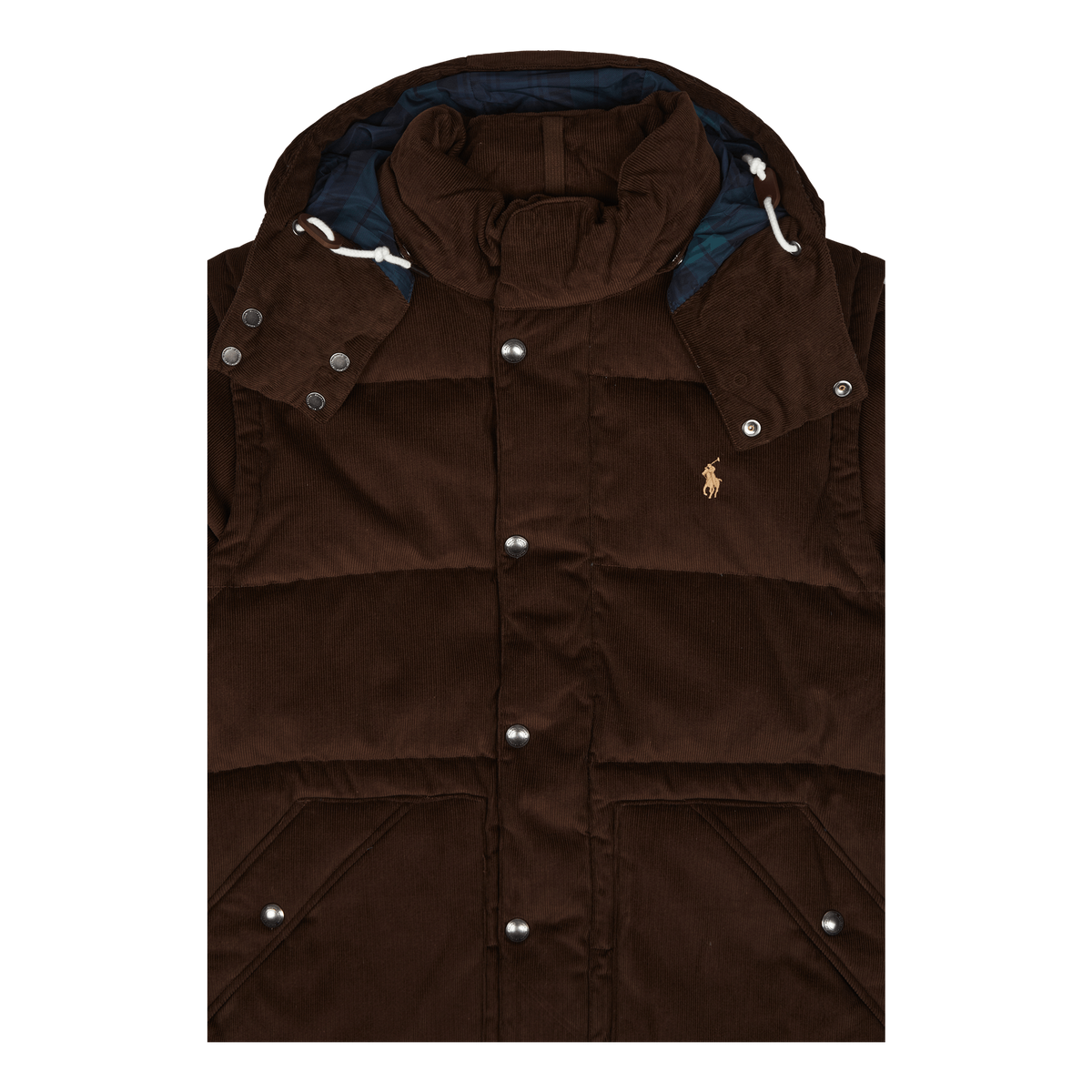 Convertible Corduroy Down Jacket Dark Beech