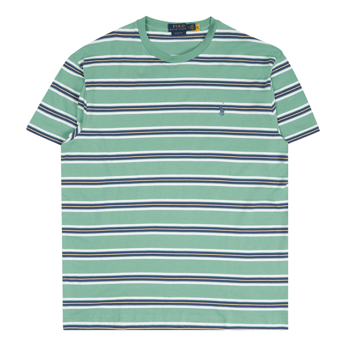 Classic Fit Striped Jersey T-Shirt Haven Green Multi