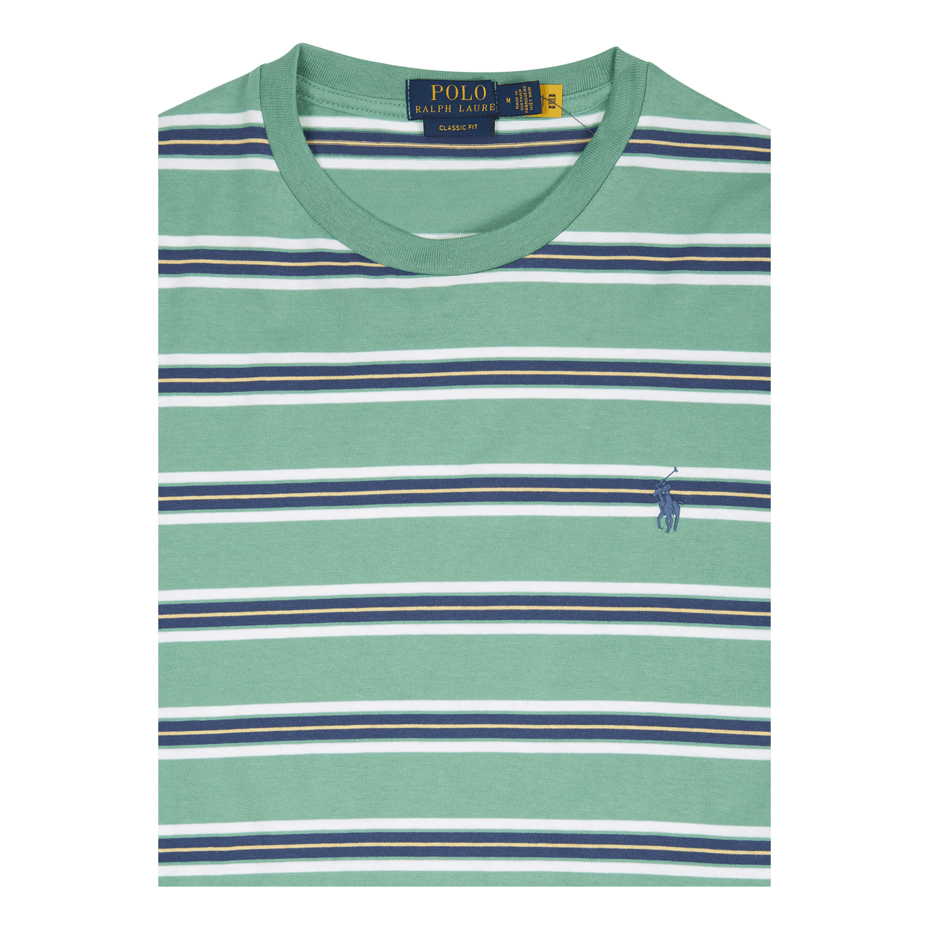 Classic Fit Striped Jersey T-Shirt Haven Green Multi