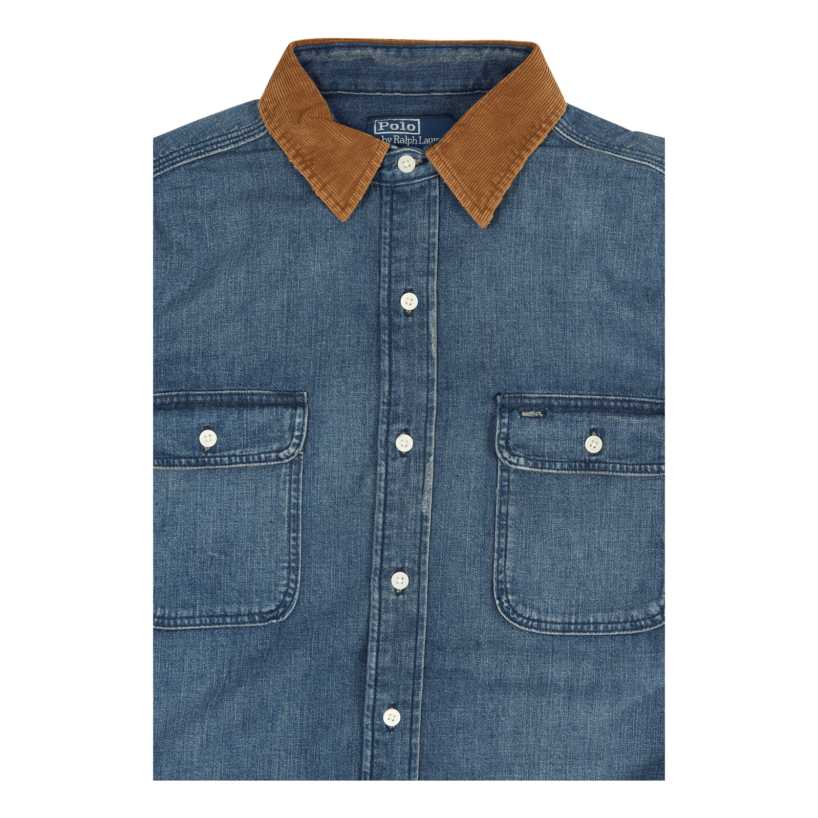 Classic Fit Denim Corduroy-Collar Shirt Northgrove