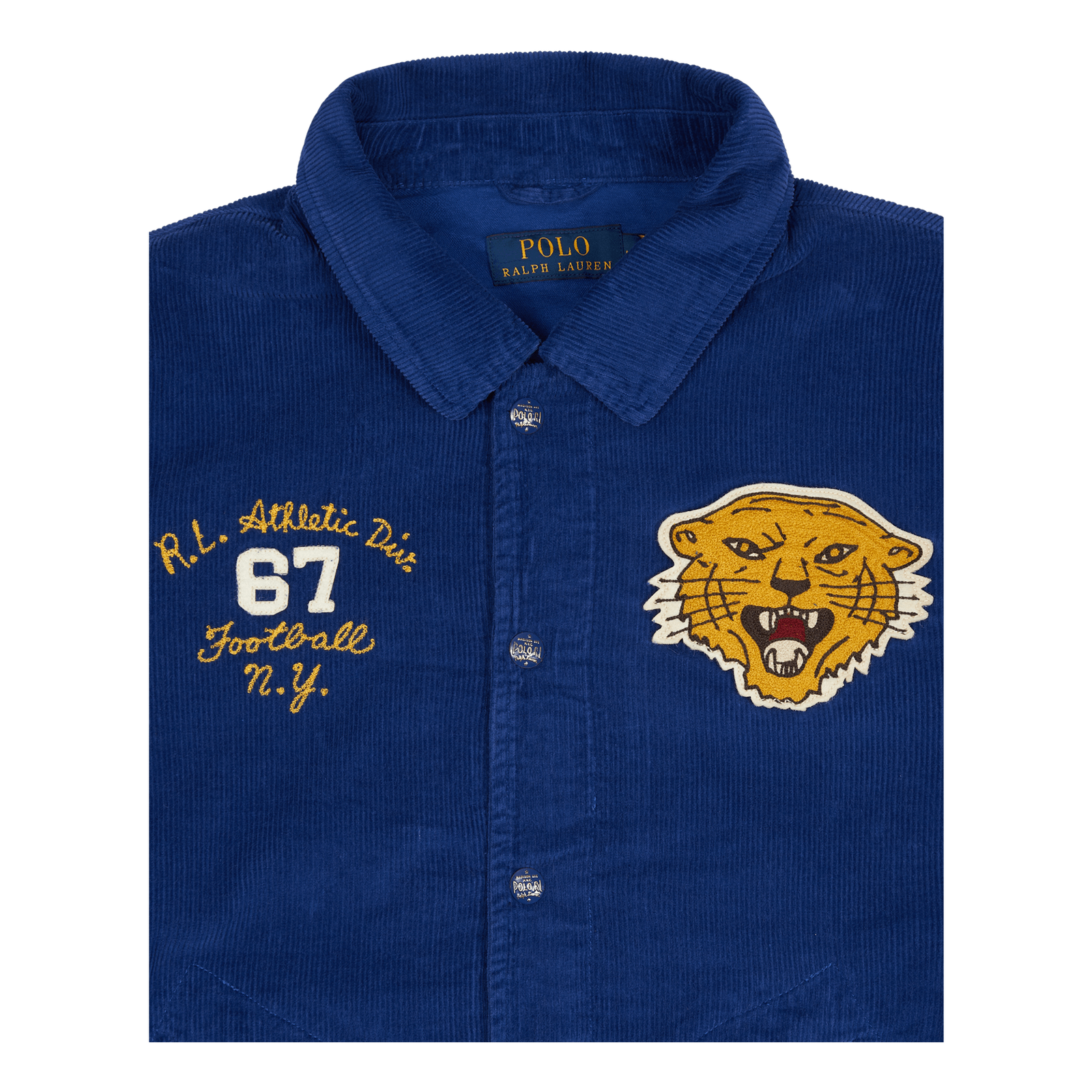 Corduroy Varsity-Inspired Jacket  Heritage Royal