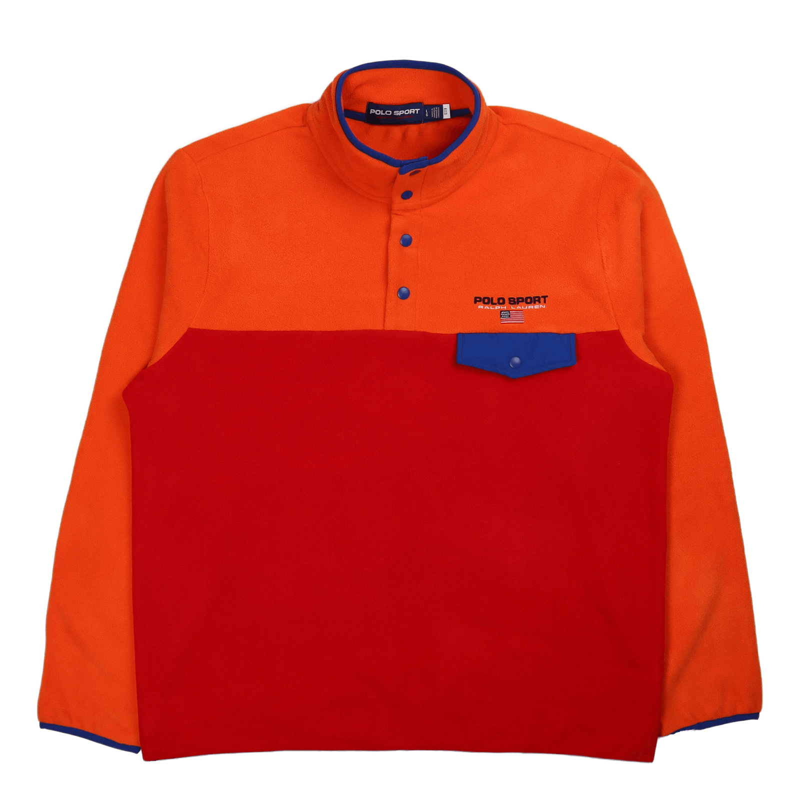 Polo Sport Fleece Sweatshirt Coastal Orange Multi