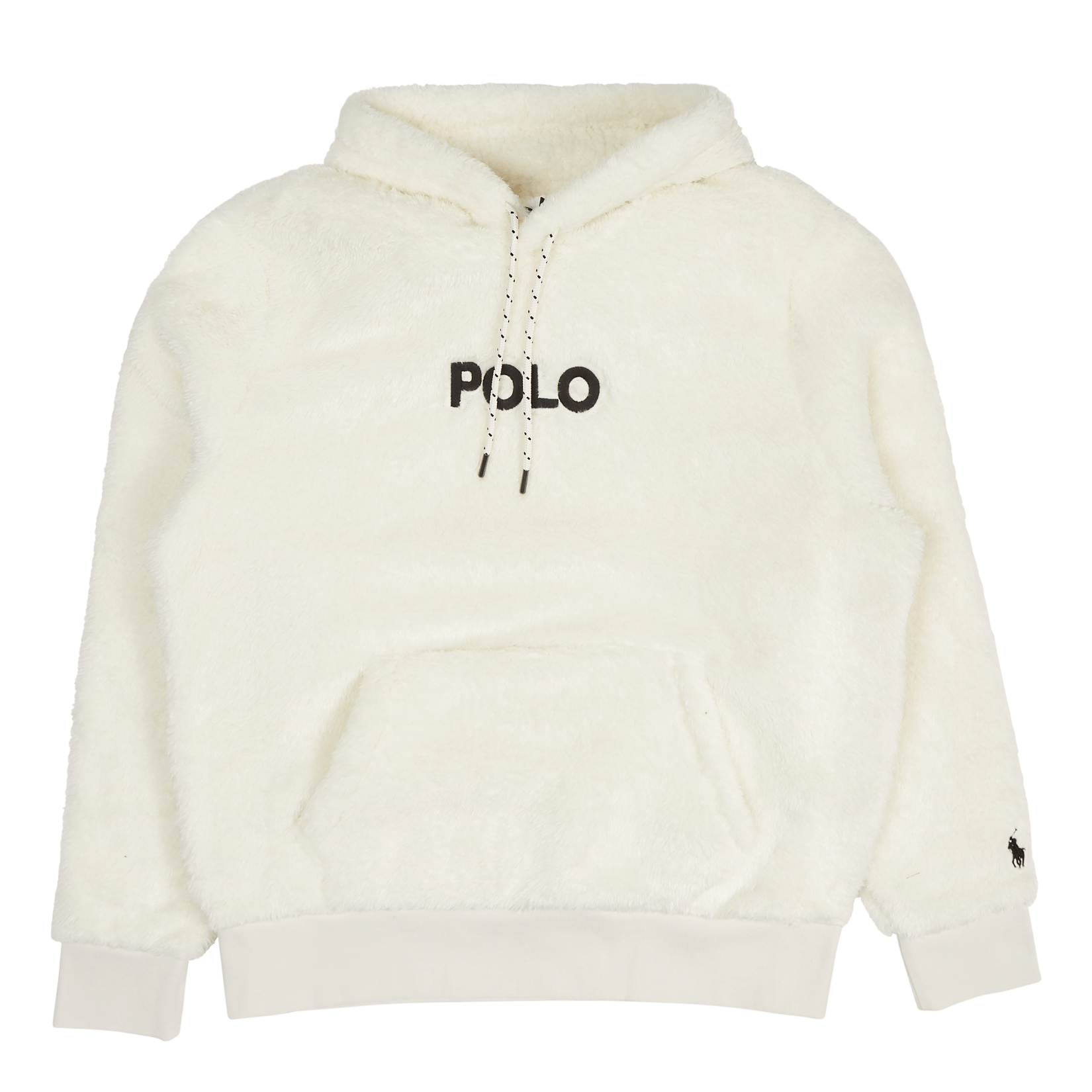Logo-Embroidered Pile Fleece Hoodie Clubhouse Cream