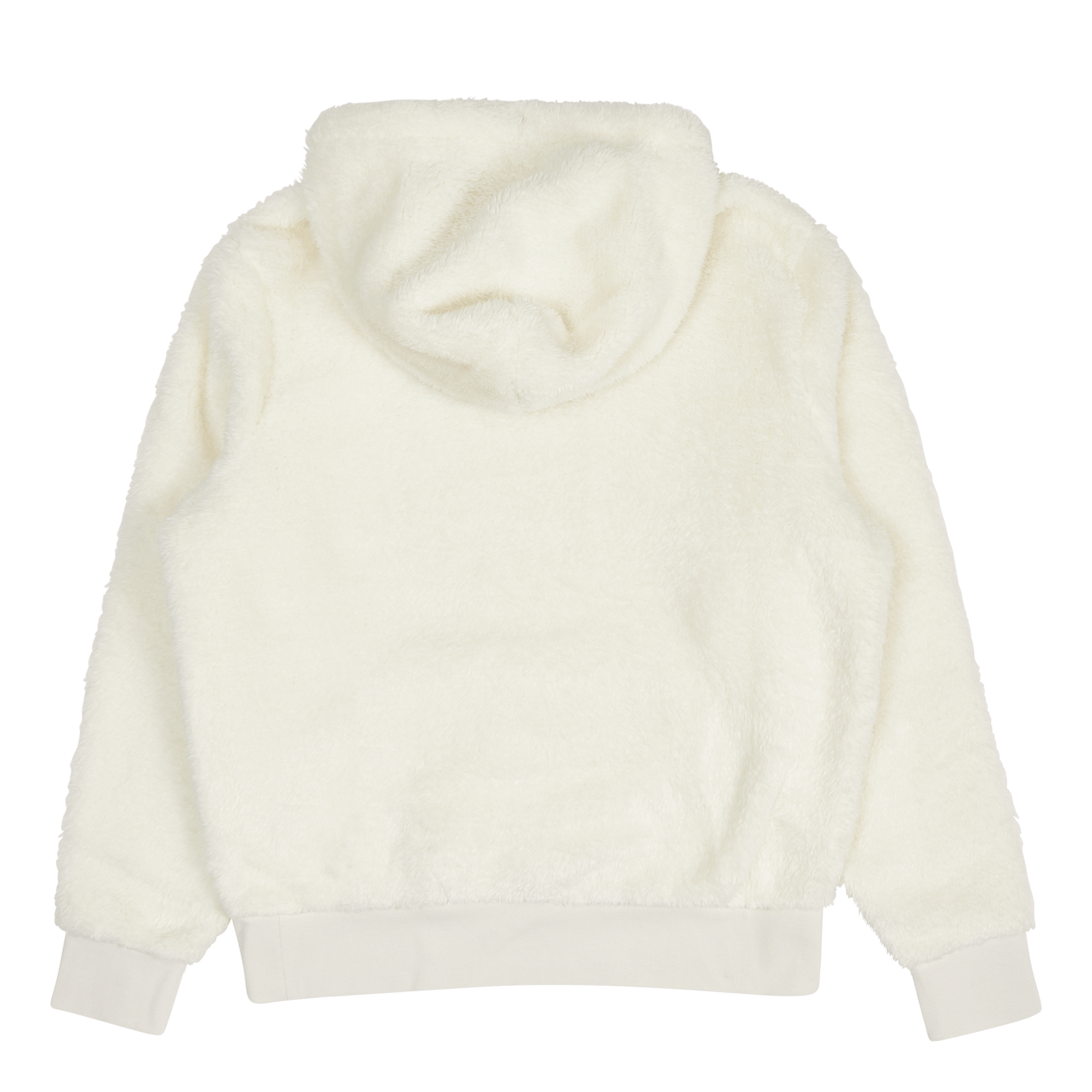 Logo-Embroidered Pile Fleece Hoodie Clubhouse Cream