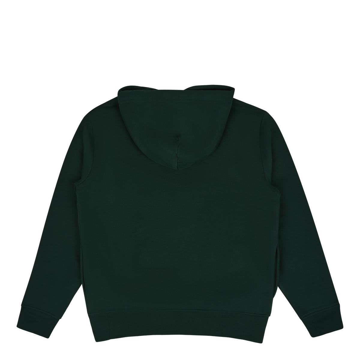 Checked Big Pony Logo Fleece Hoodie College Green