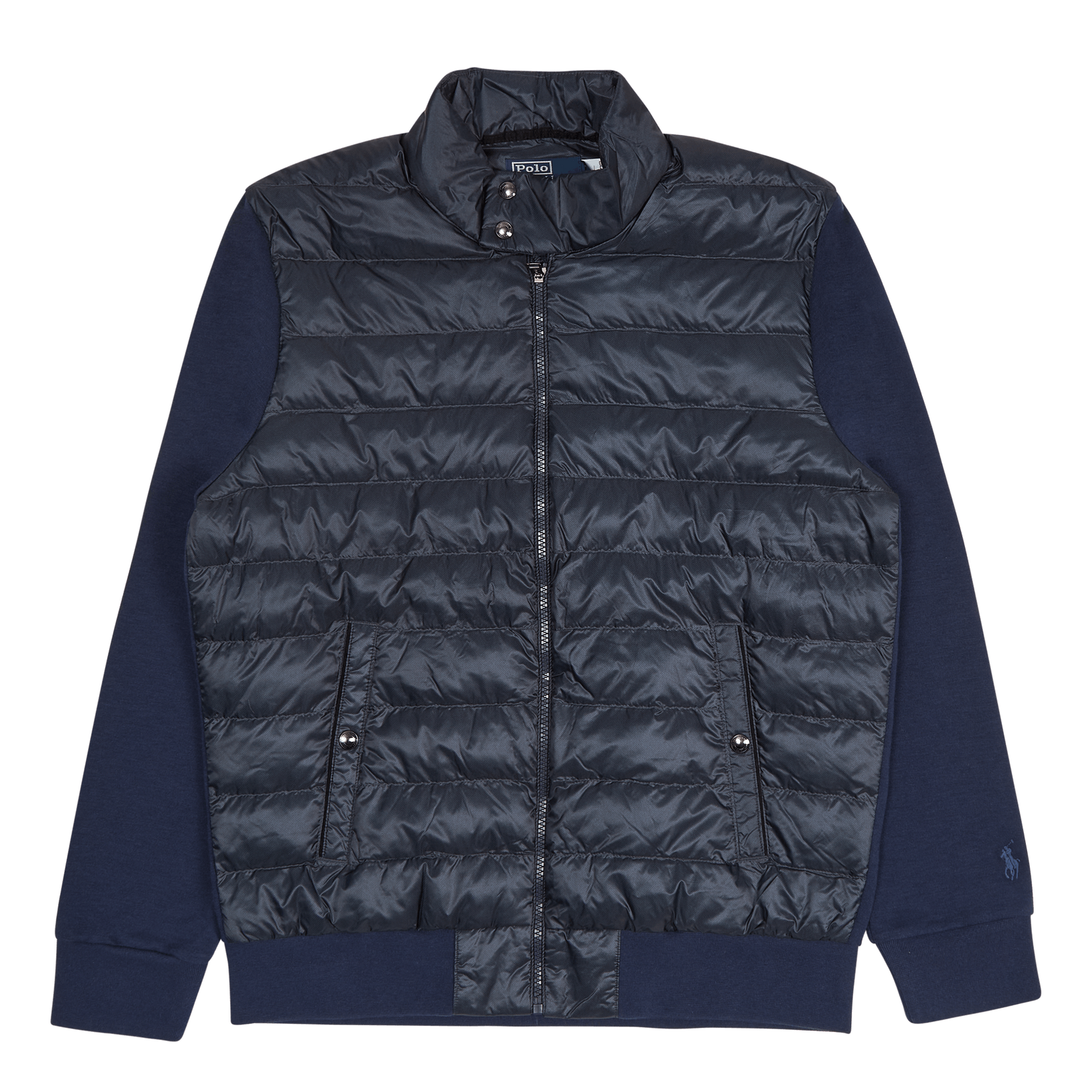 Herringbone-Print Hybrid Jacket Herringbone Newport Navy