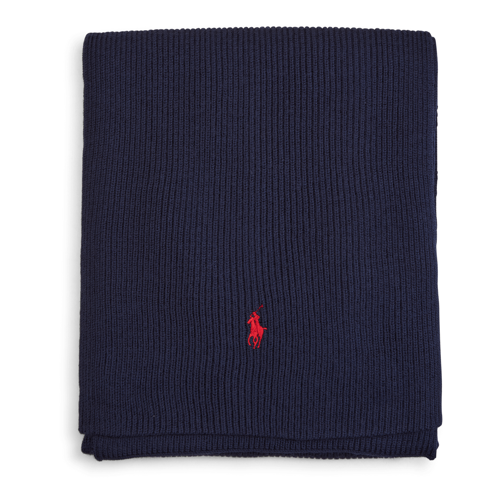 Signature Pony Wool Scarf Hunter Navy