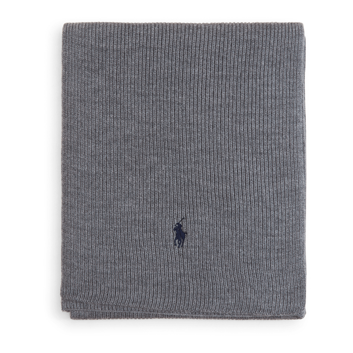 Signature Pony Wool Scarf Fawn Grey Heather