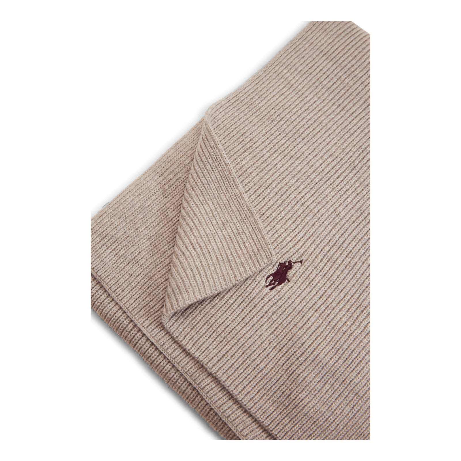 Signature Pony Wool Scarf Oatmeal Heather