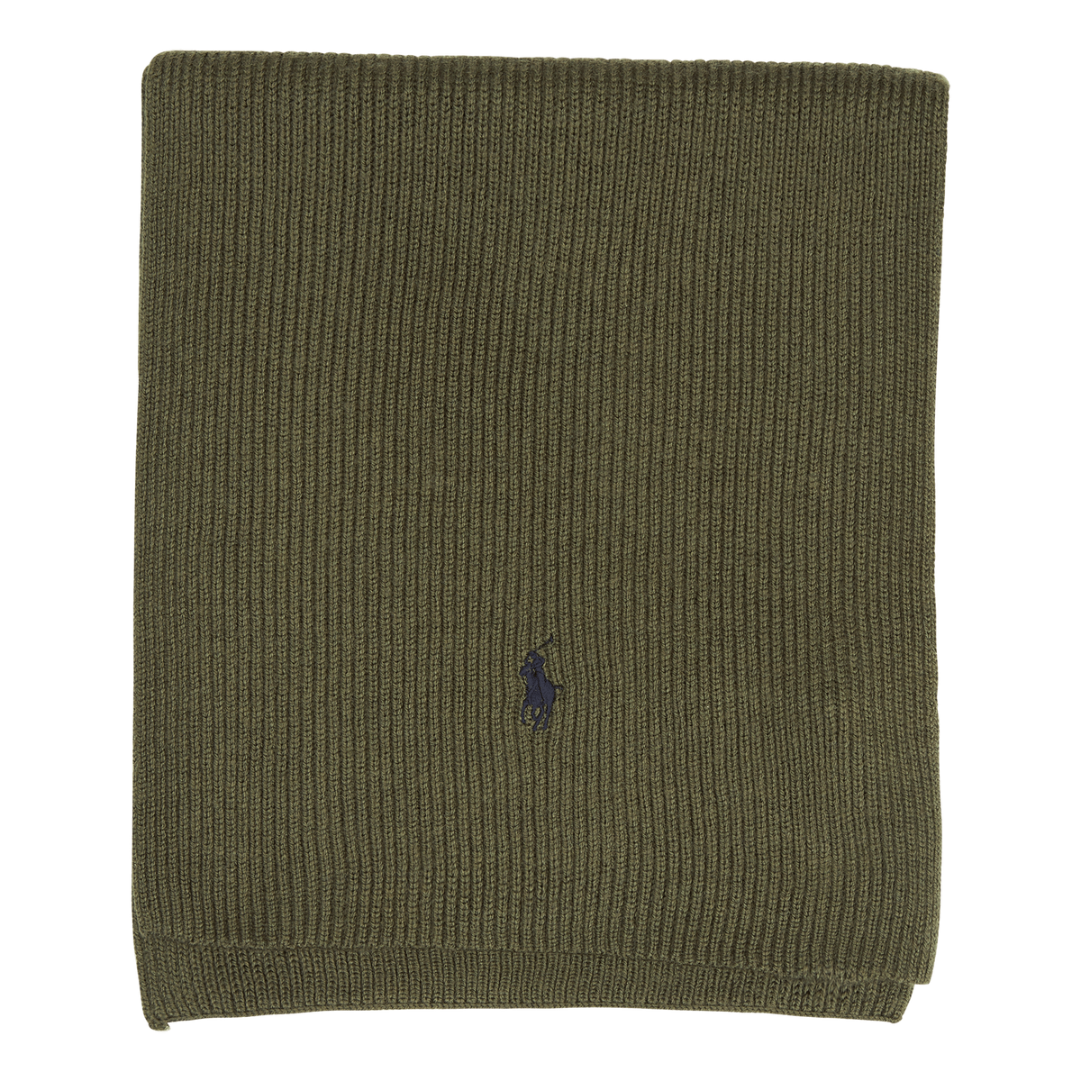 Signature Pony Wool Scarf Army Olive Heather