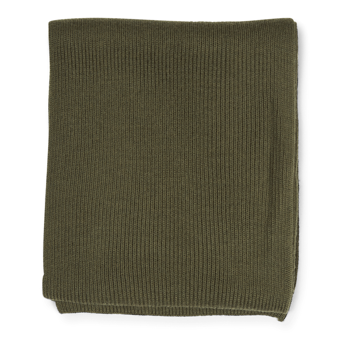Signature Pony Wool Scarf Army Olive Heather