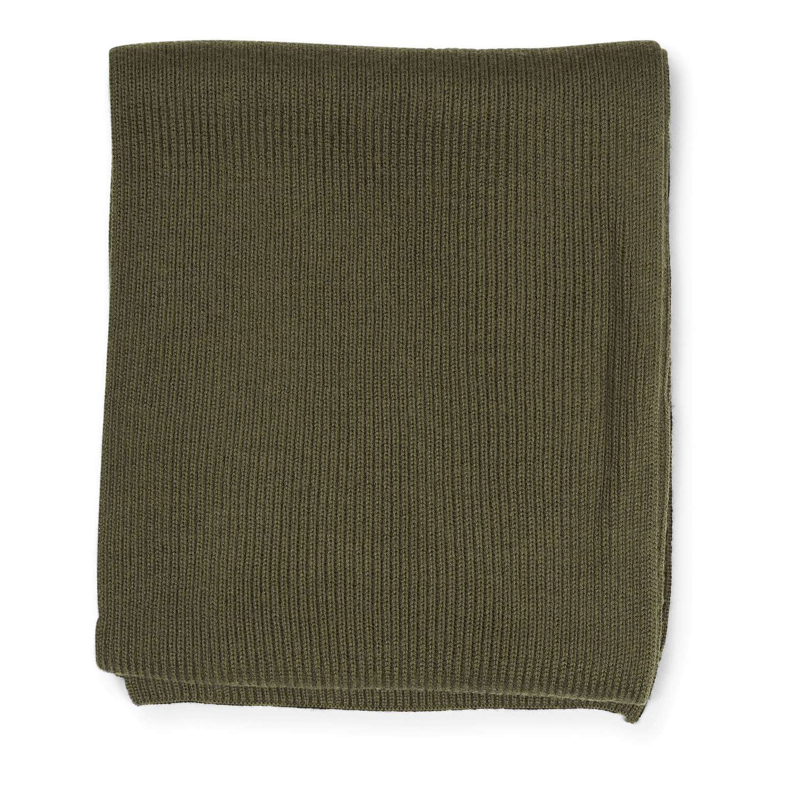 Signature Pony Wool Scarf Army Olive Heather