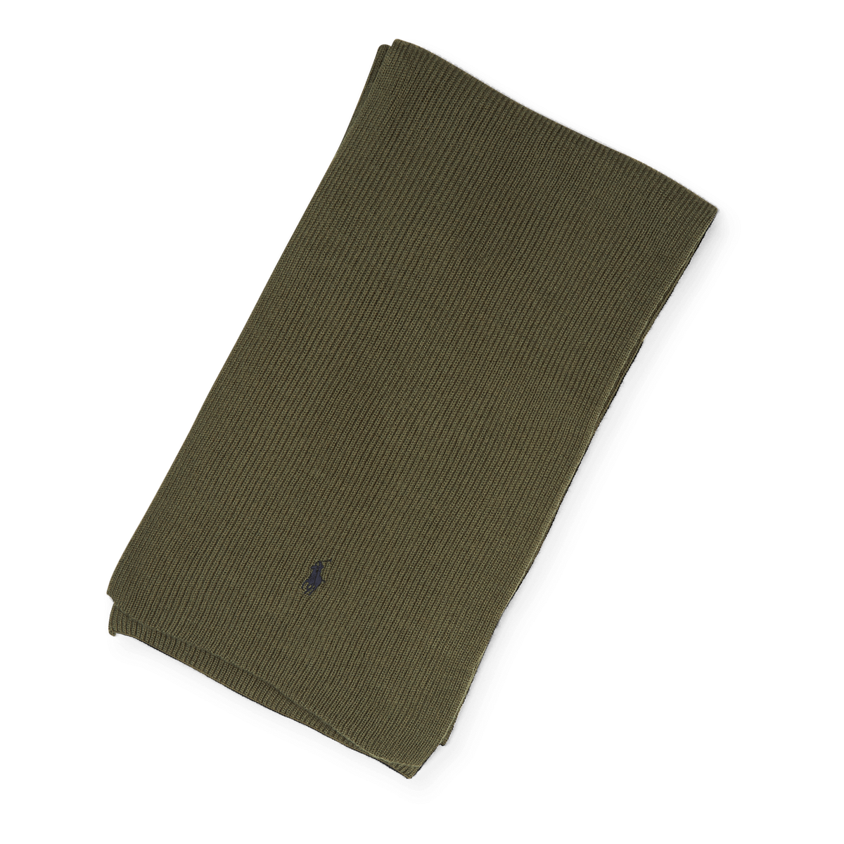 Signature Pony Wool Scarf Army Olive Heather