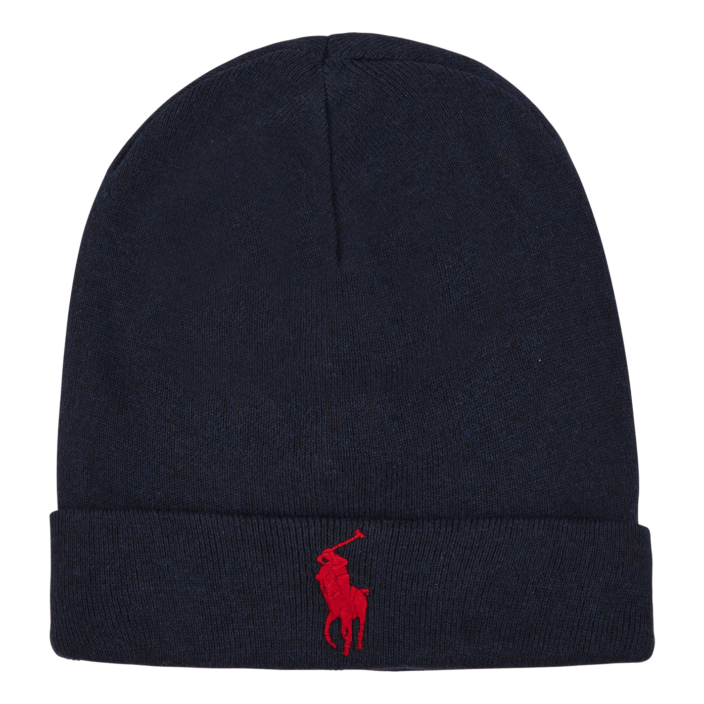 Combed Cotton Beanie Darkest Indigo Heather