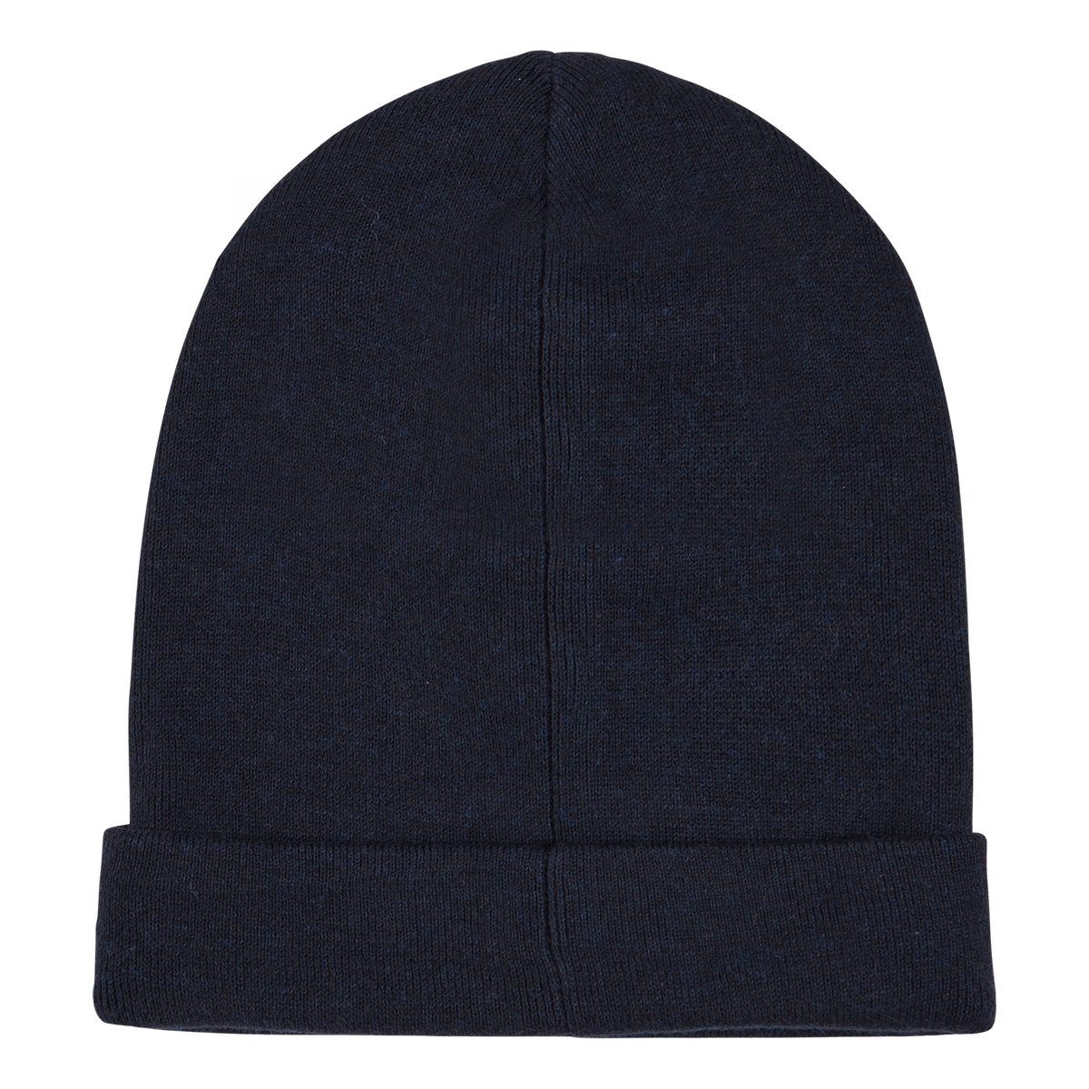 Combed Cotton Beanie Darkest Indigo Heather