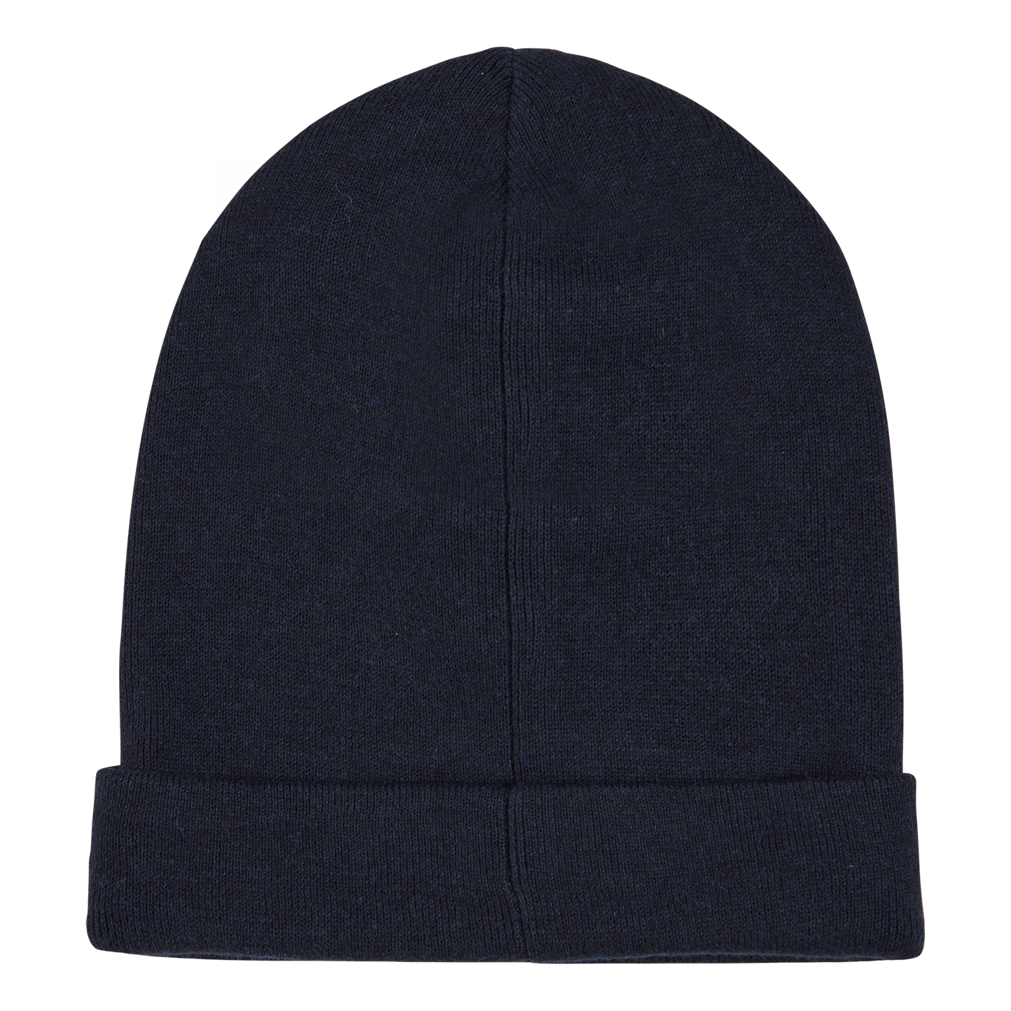 Combed Cotton Beanie Darkest Indigo Heather