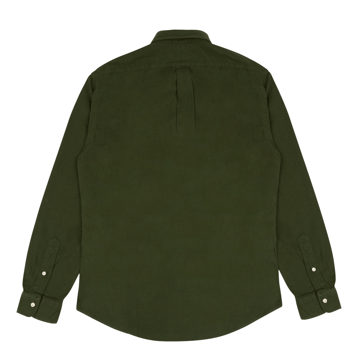 Custom Fit Brushed Flannel Shirt  Army