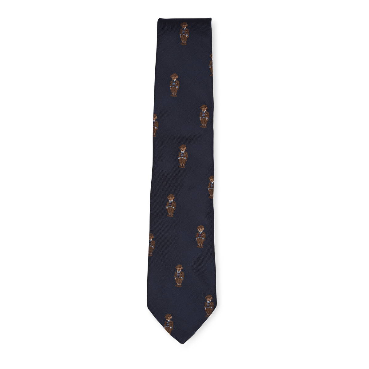 Polo Bear Silk Tie Navy