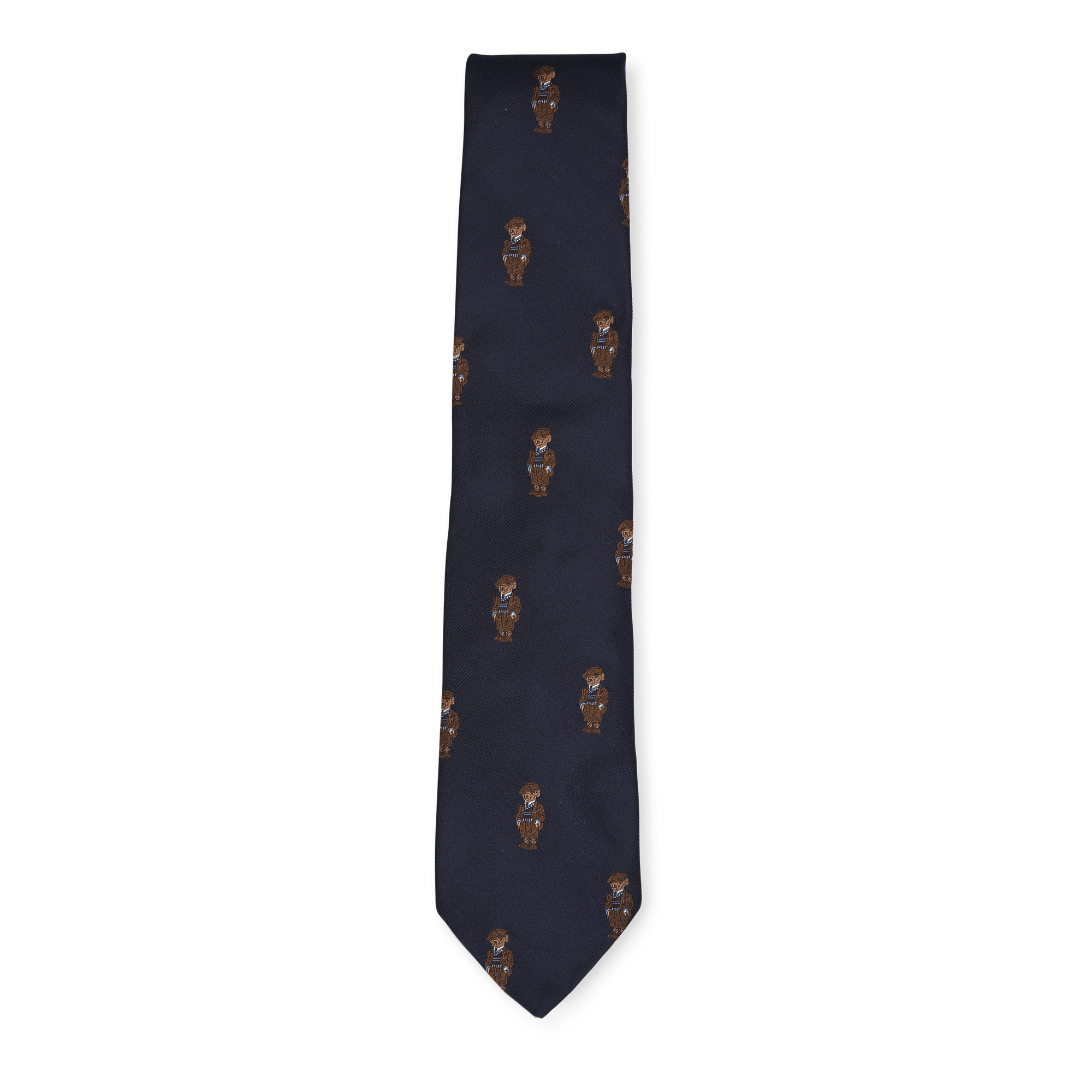 Polo Bear Silk Tie Navy