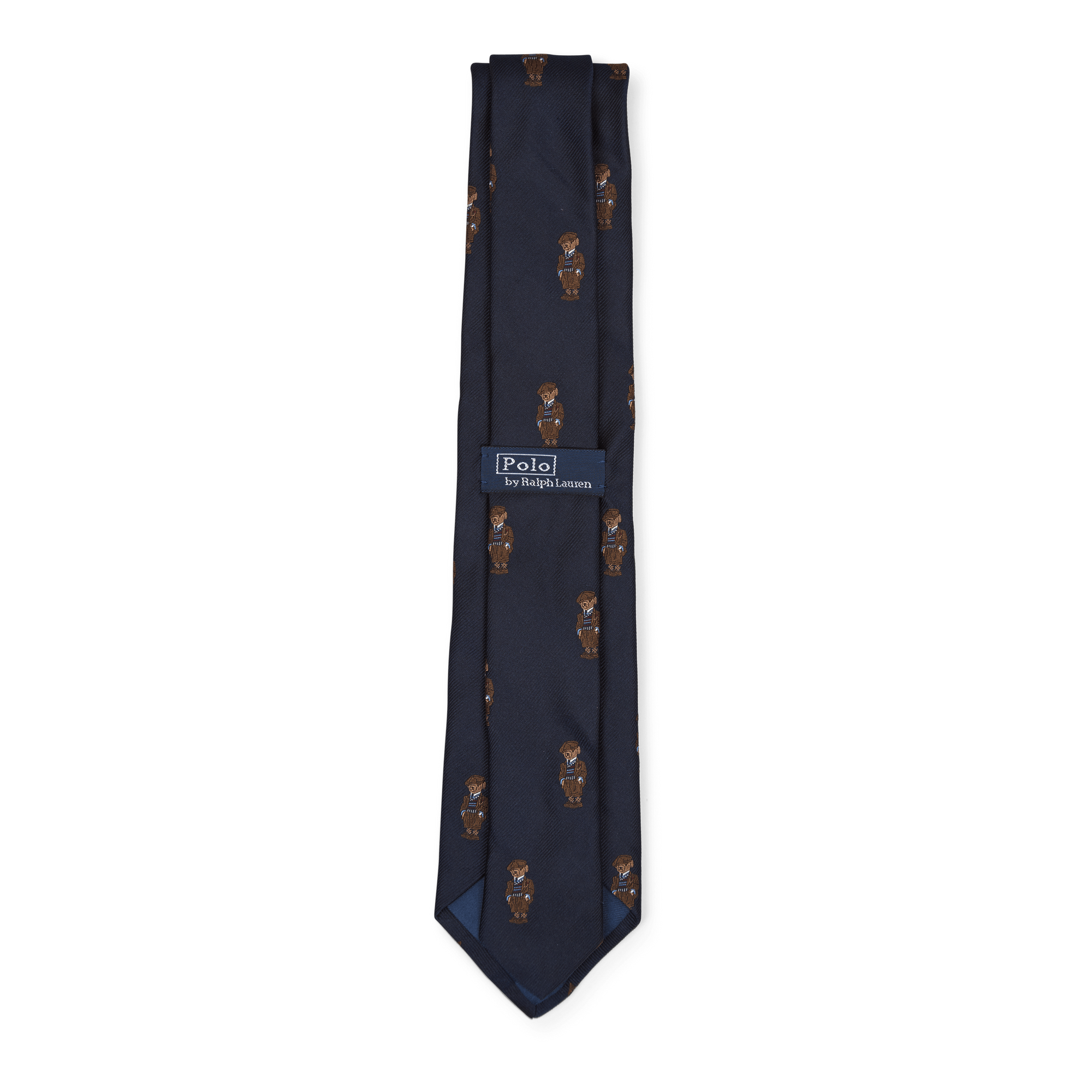 Polo Bear Silk Tie Navy