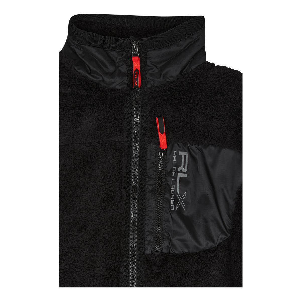 Pile Fleece Jacket Polo Black