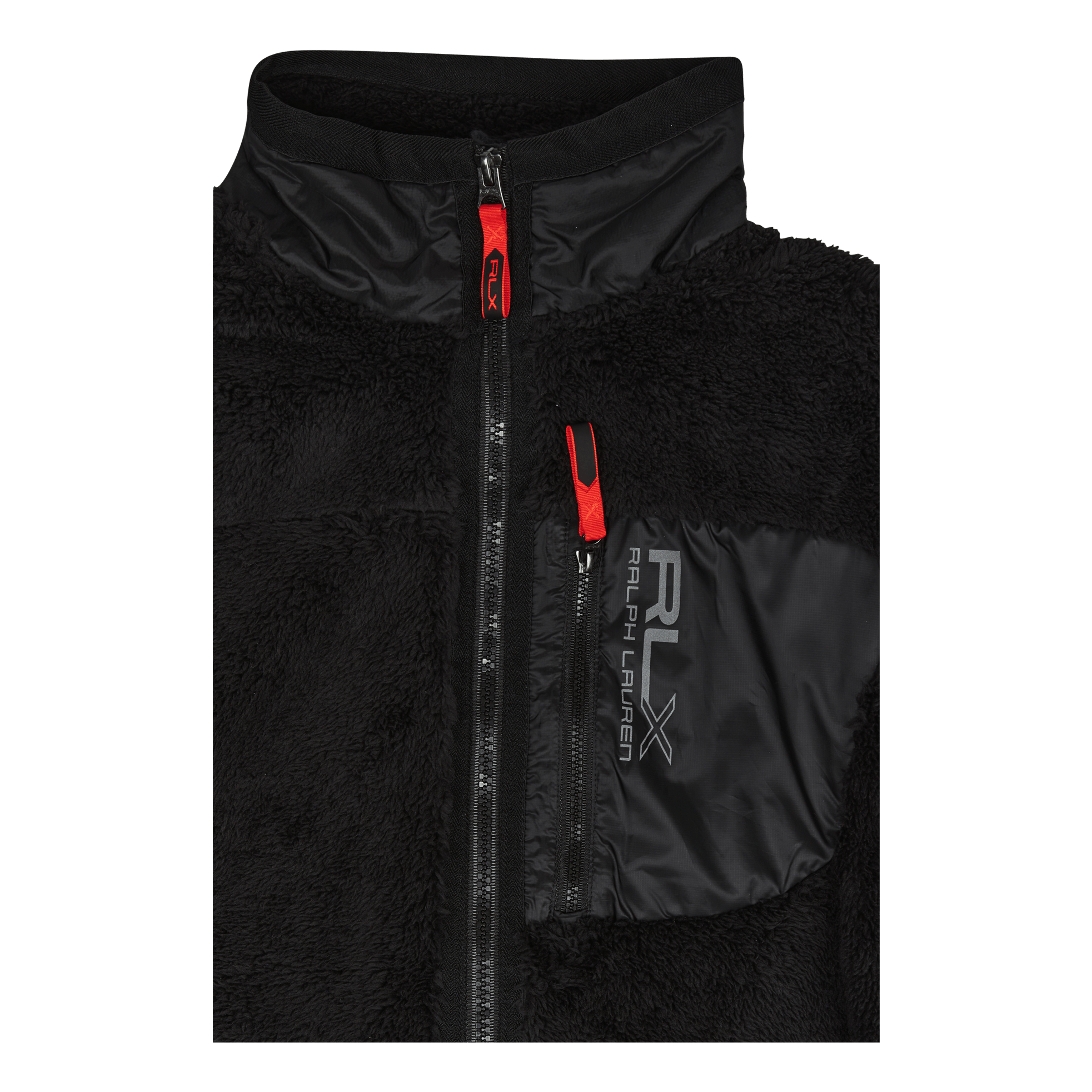 Pile Fleece Jacket Polo Black