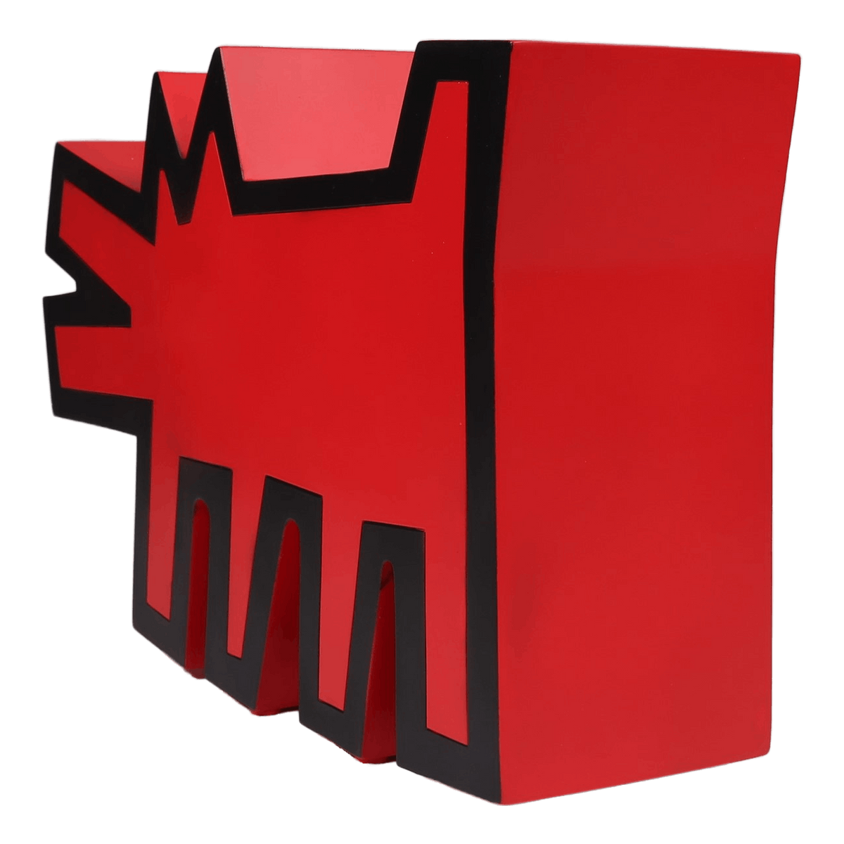 Barking Dog Statue Original Ve Red