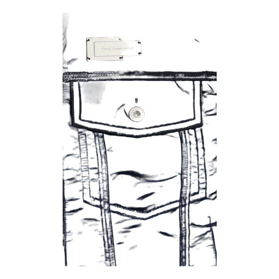 Deconstructed Nylon Panelled J Kahki/black/navy