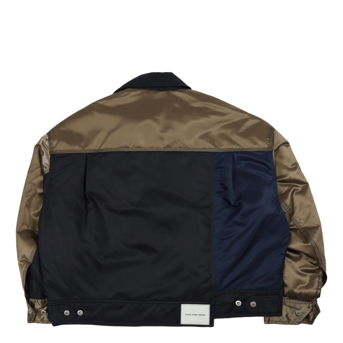 Deconstructed Nylon Panelled J Kahki/black/navy