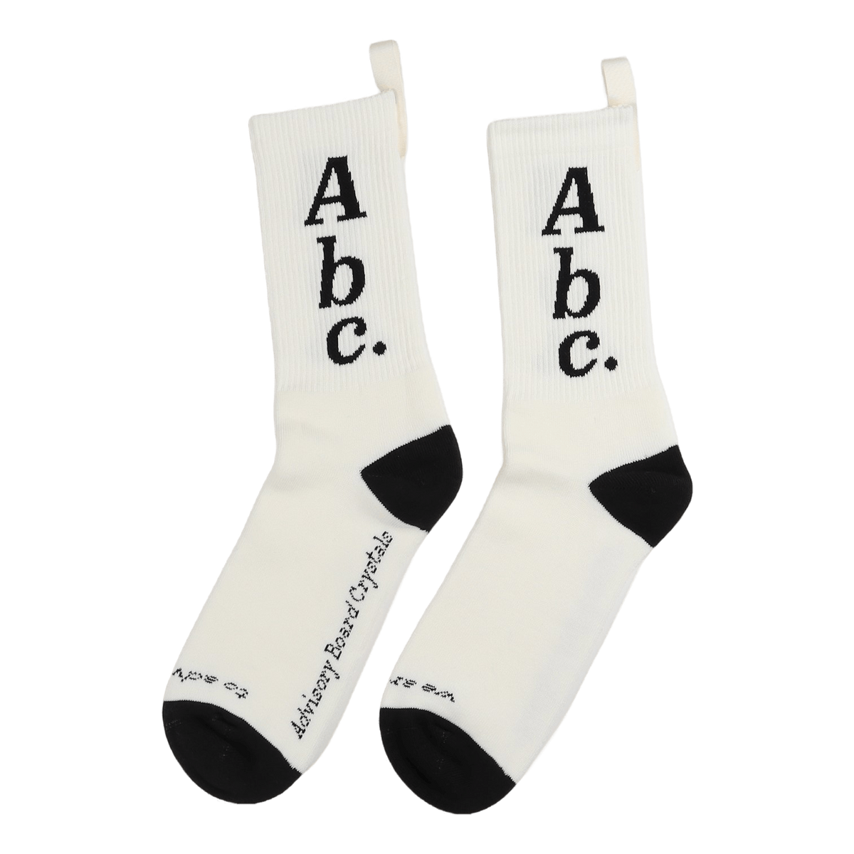 Abc. 123. Socks Selenite White