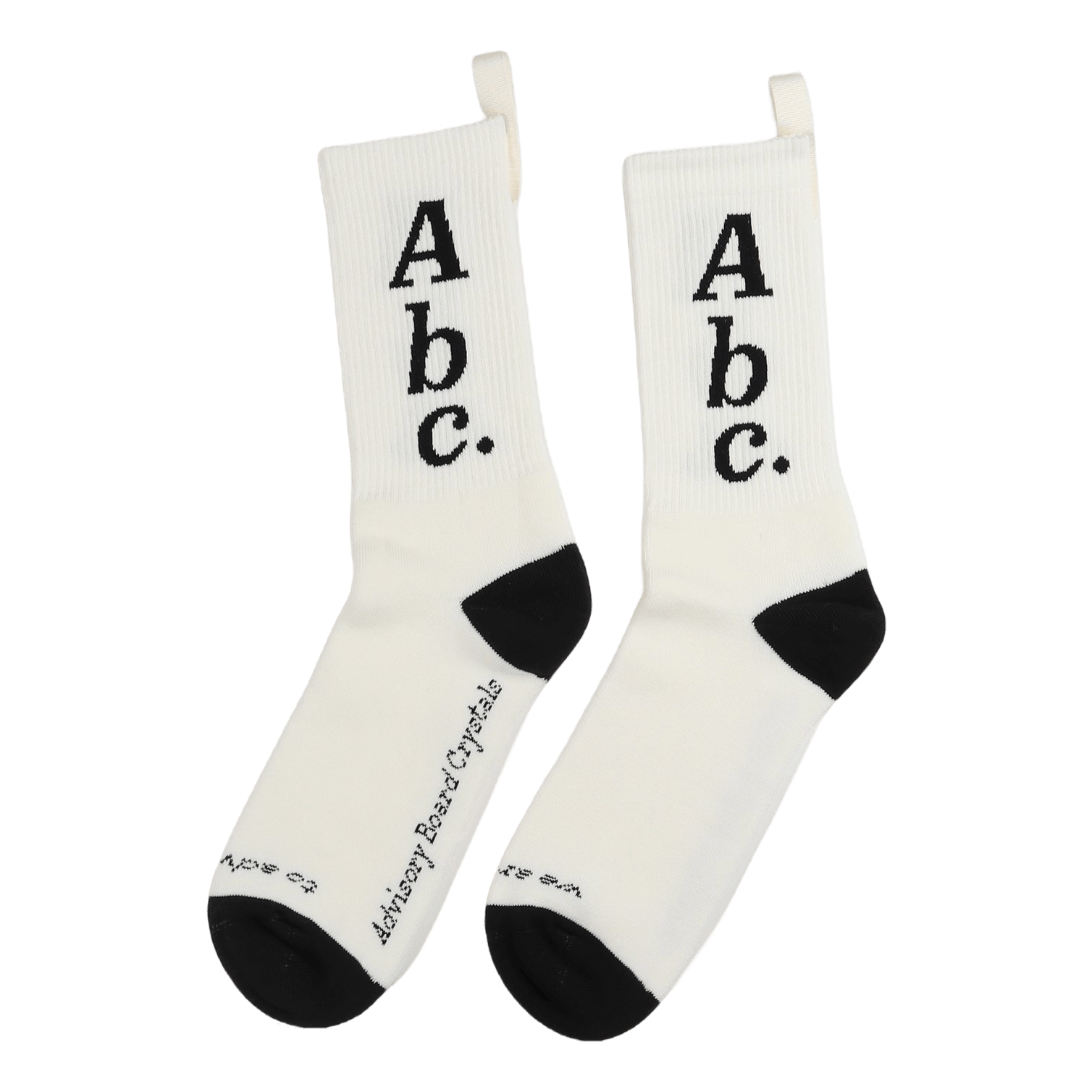 Abc. 123. Socks Selenite White