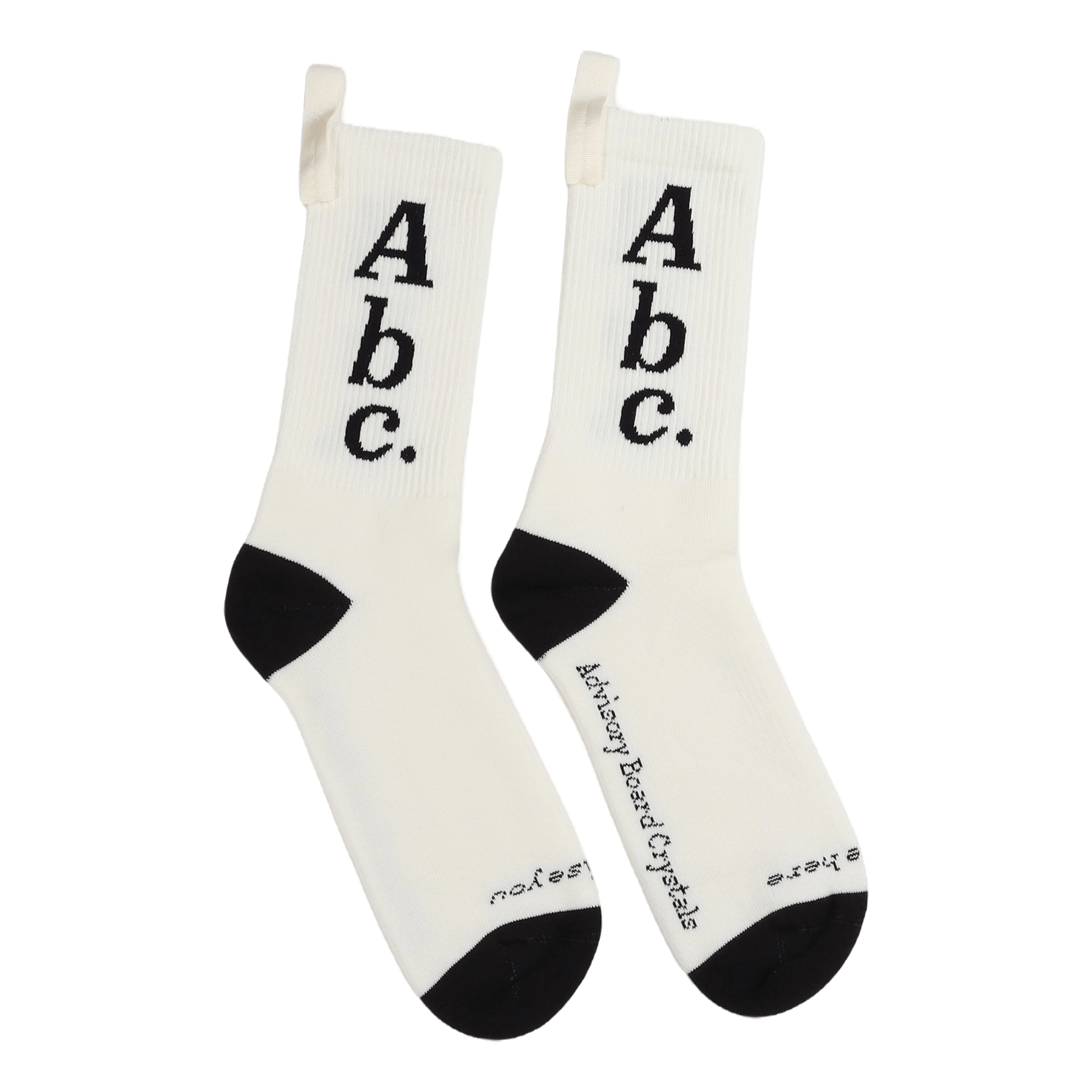 Abc. 123. Socks Selenite White