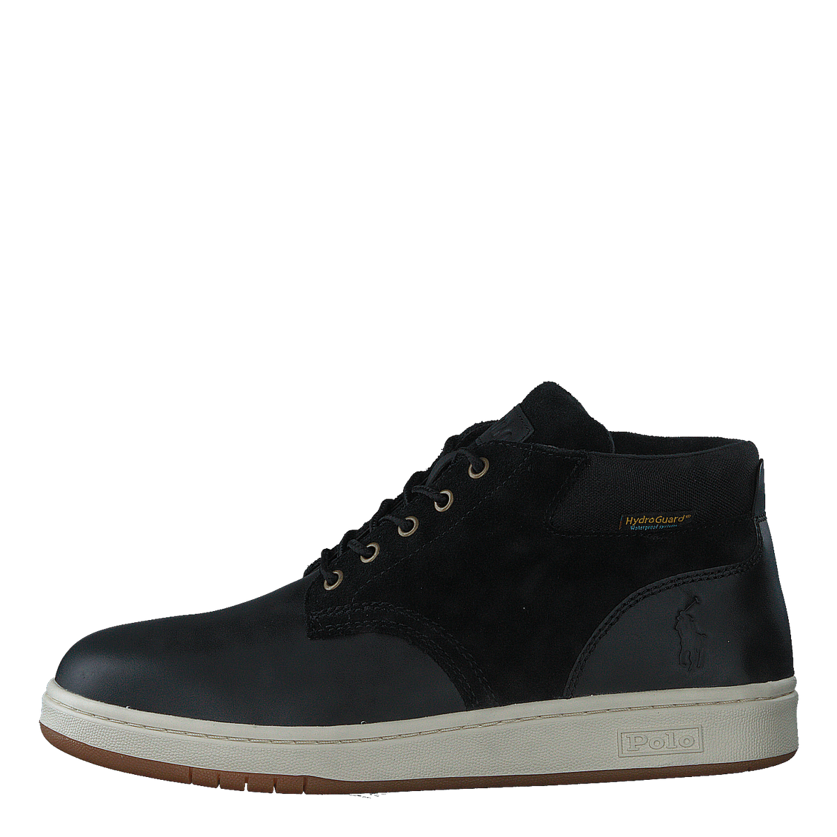 Waterproof Leather-Suede Sneaker Boot Black