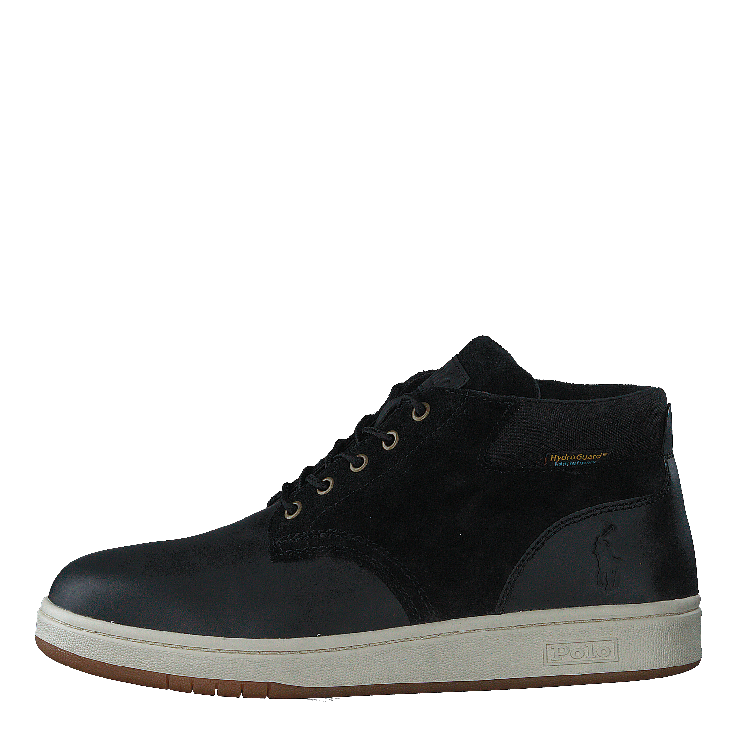 Waterproof Leather-Suede Sneaker Boot Black