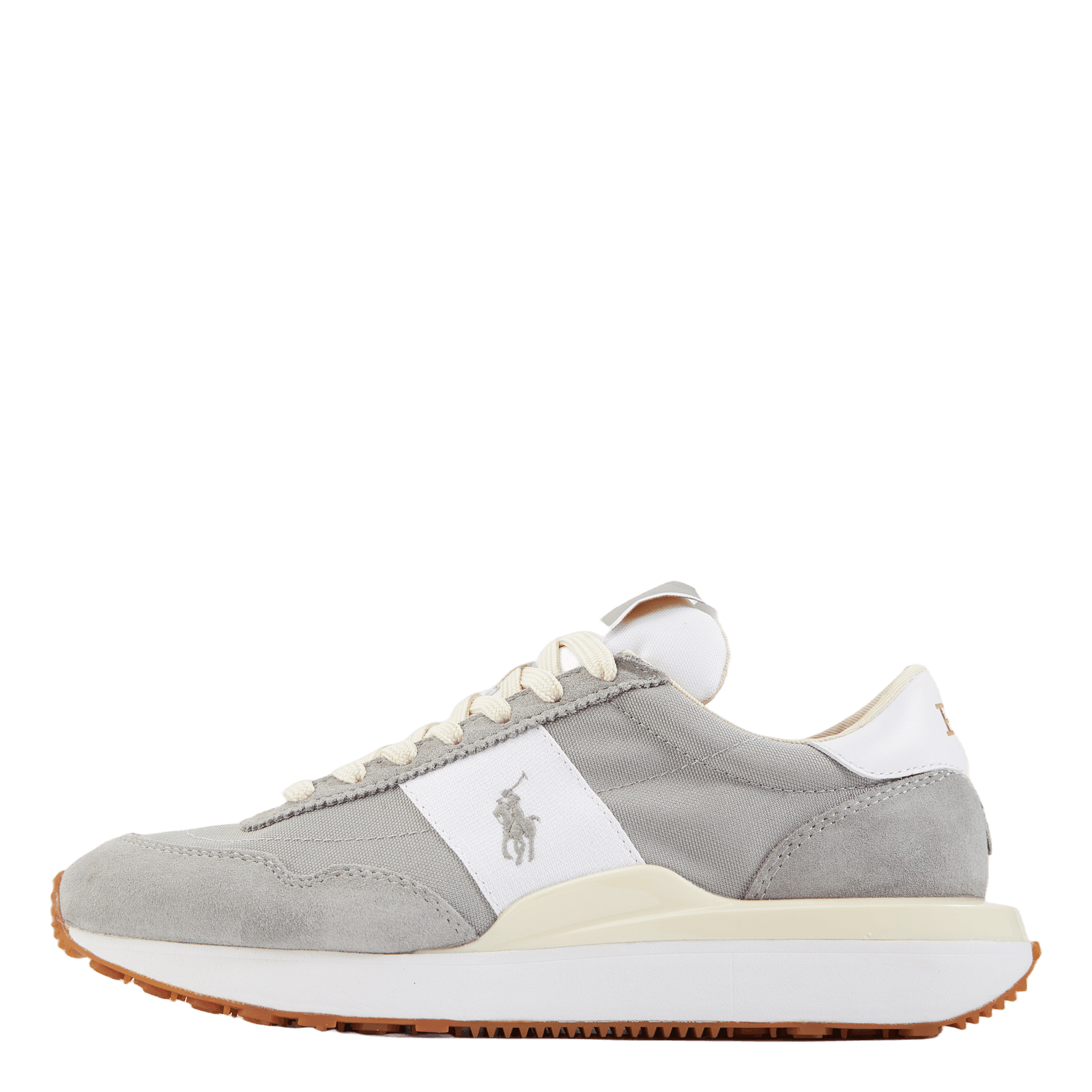 Train 89 Suede & Oxford Sneaker Soft Grey/White