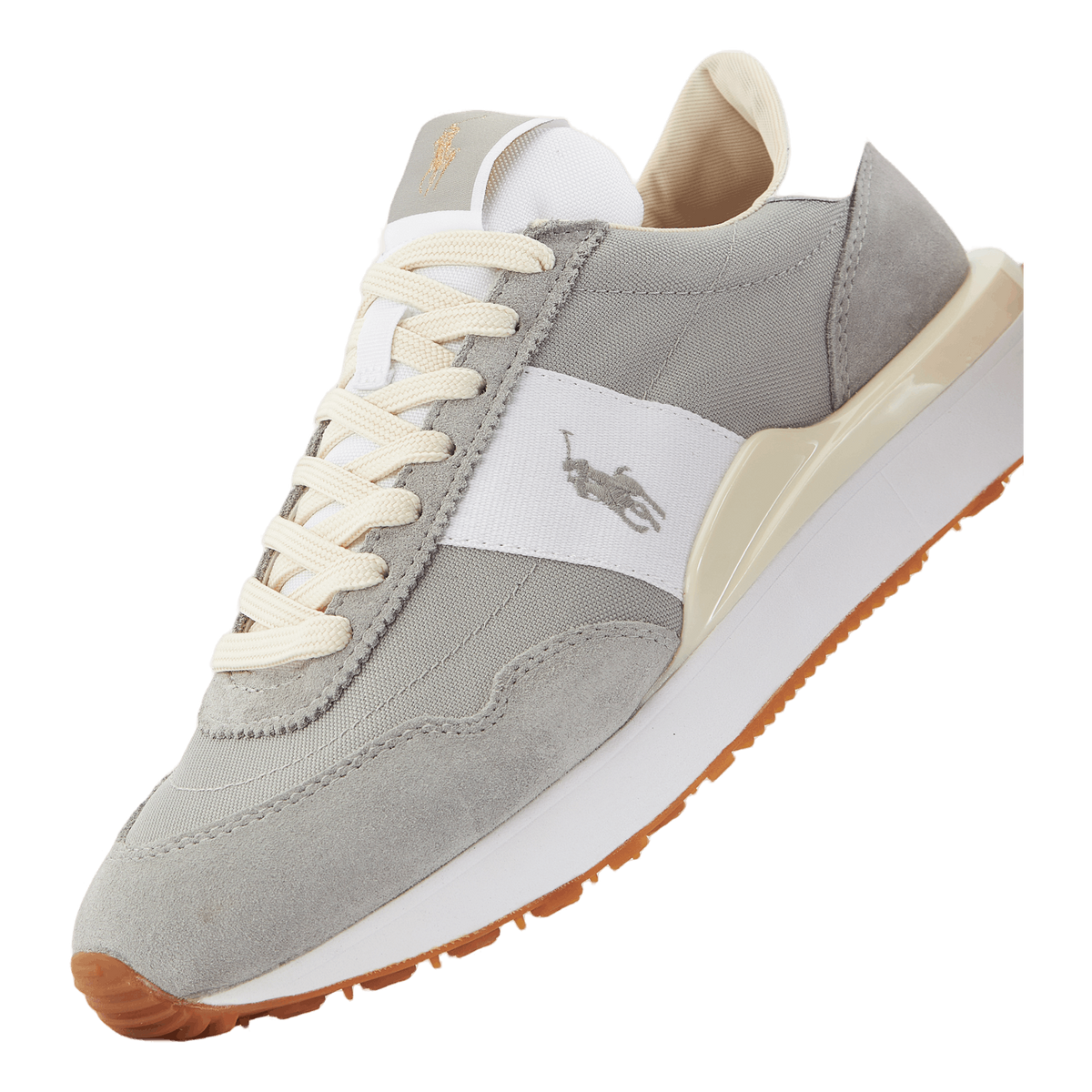 Train 89 Suede & Oxford Sneaker Soft Grey/White