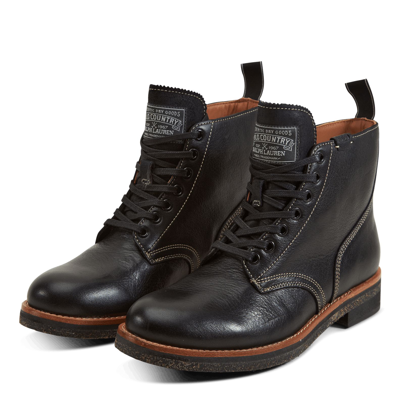 Tumbled Leather Boot Black