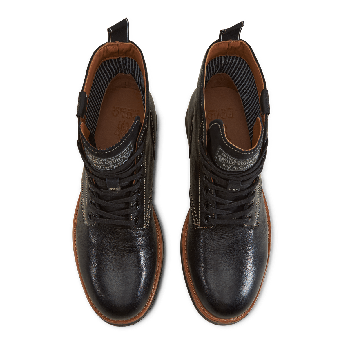 Tumbled Leather Boot Black