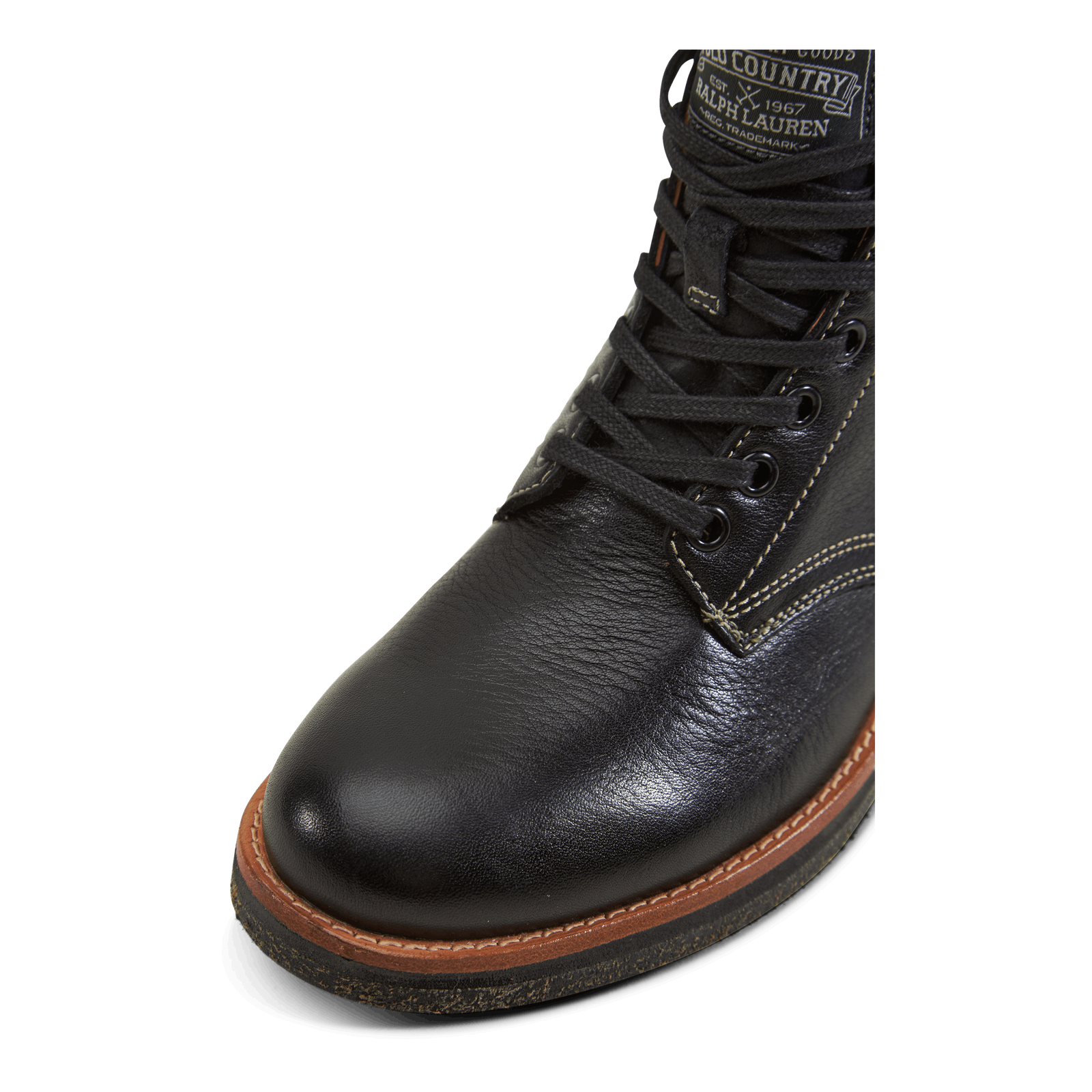 Tumbled Leather Boot Black