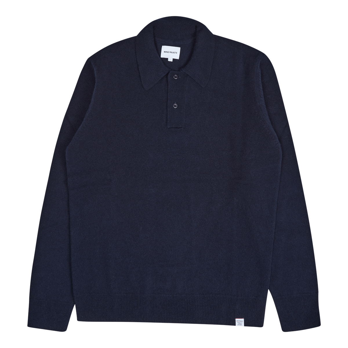 Marco Lambswool Polo Dark Navy