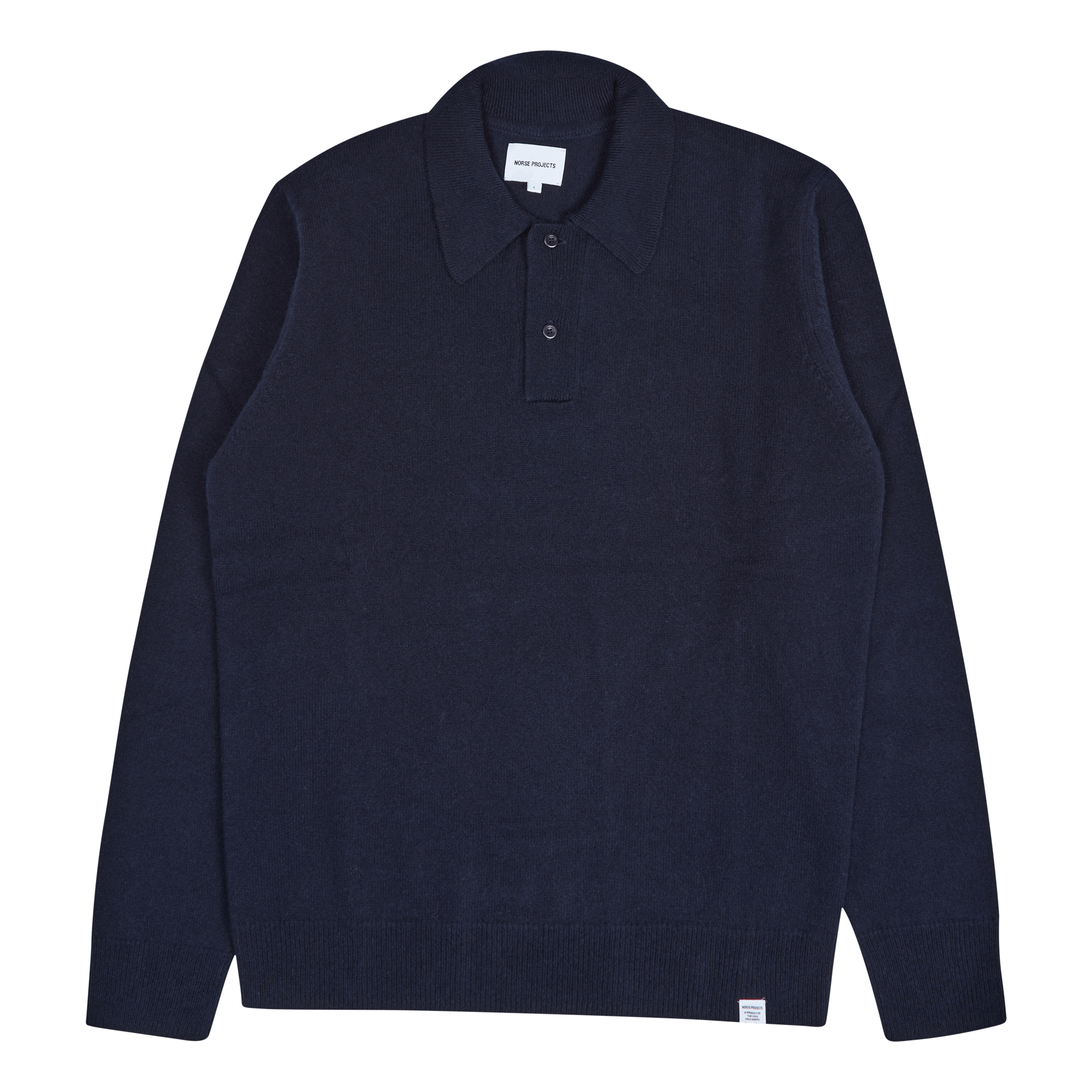 Marco Lambswool Polo Dark Navy