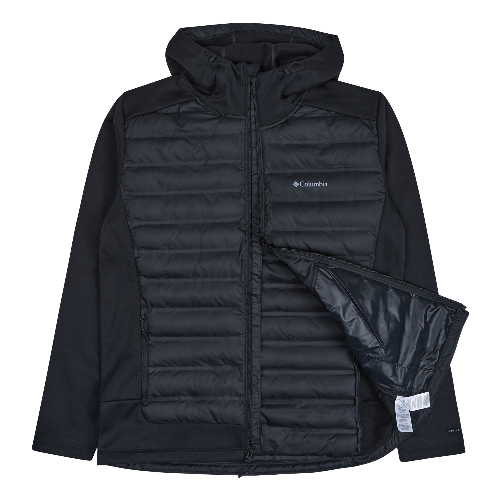 Out-shield™ Insulated Full Zip Shield Hybrid Hoodie-black