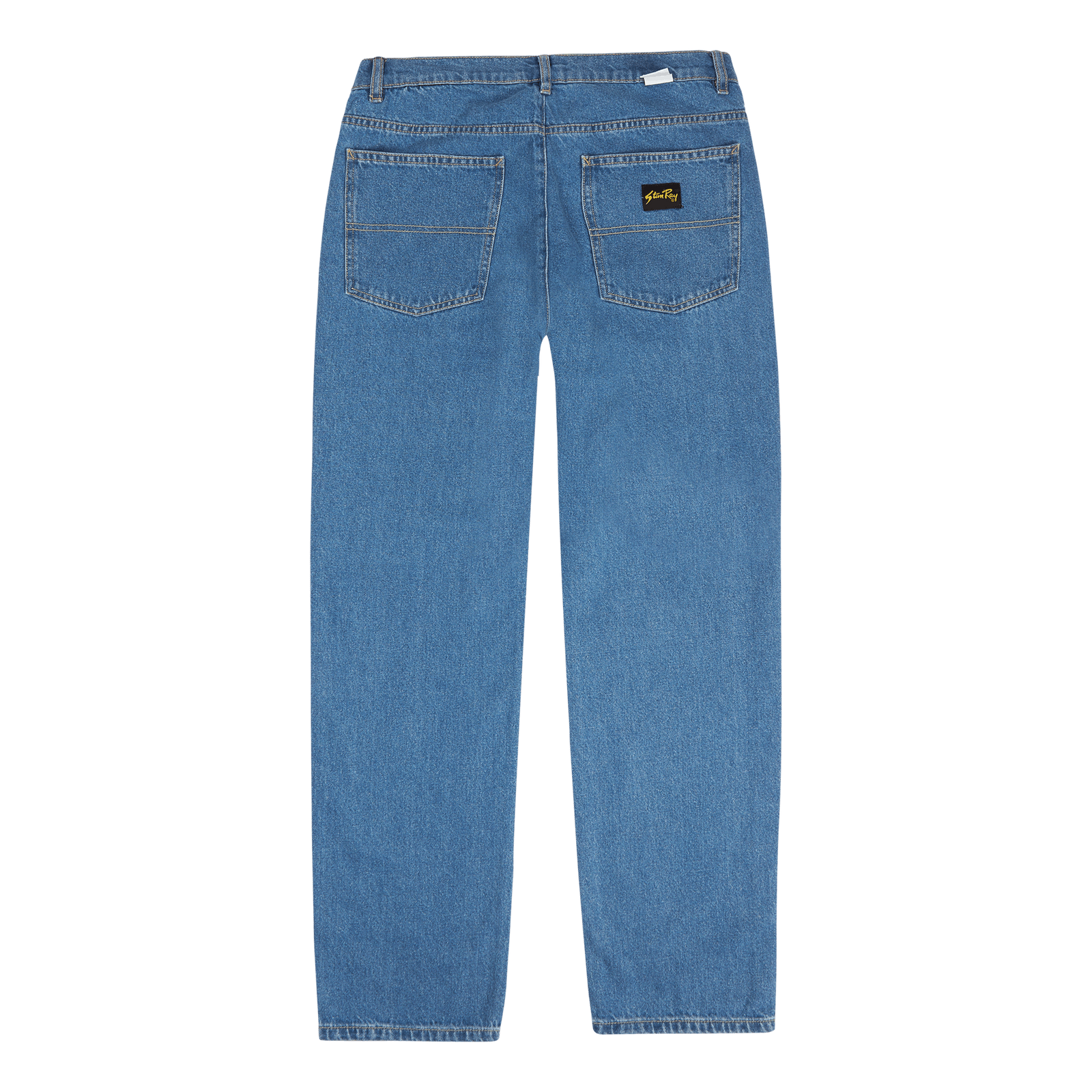 5 Pocket Straight Mid Stonewash Denim