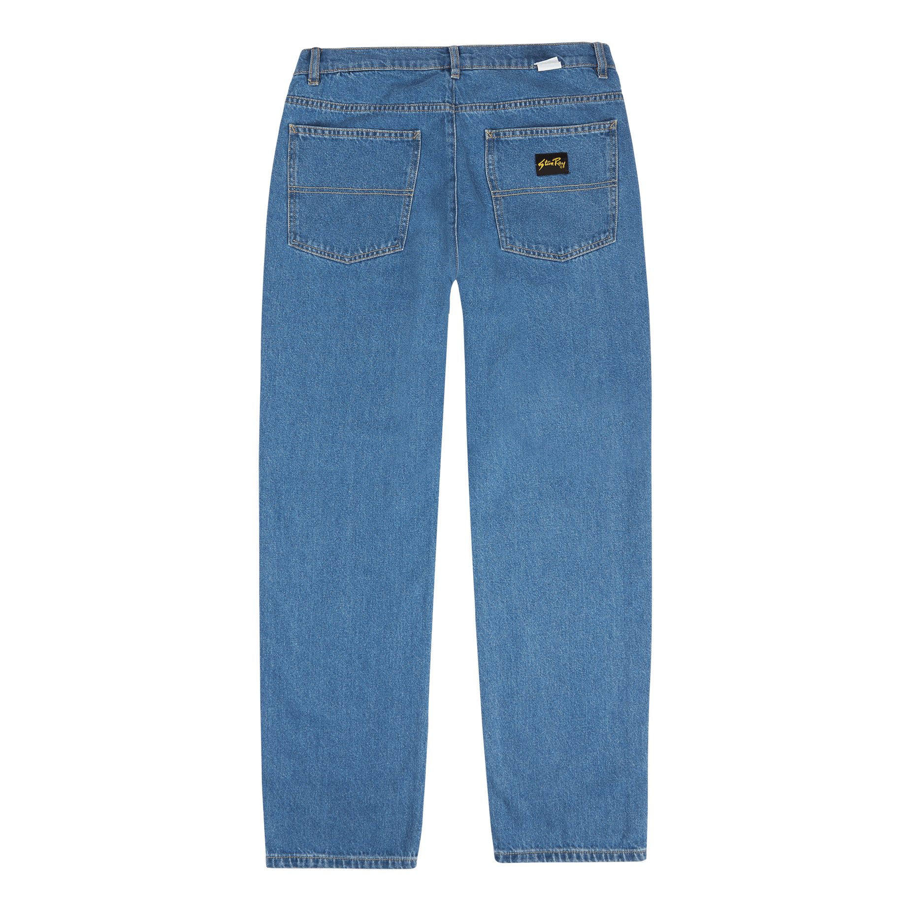 5 Pocket Straight Mid Stonewash Denim