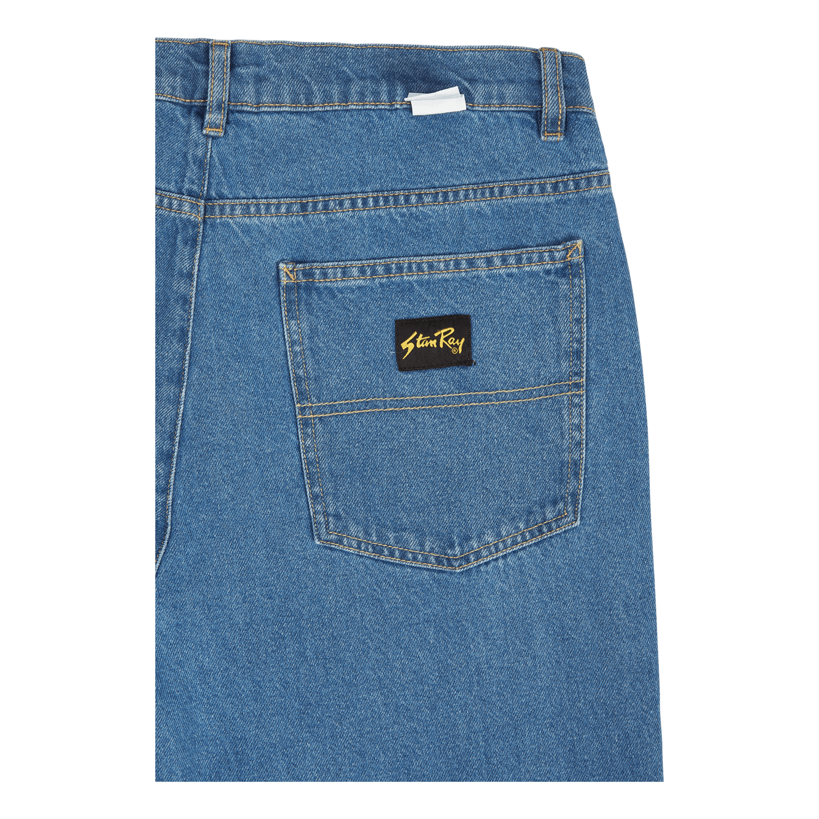 5 Pocket Straight Mid Stonewash Denim