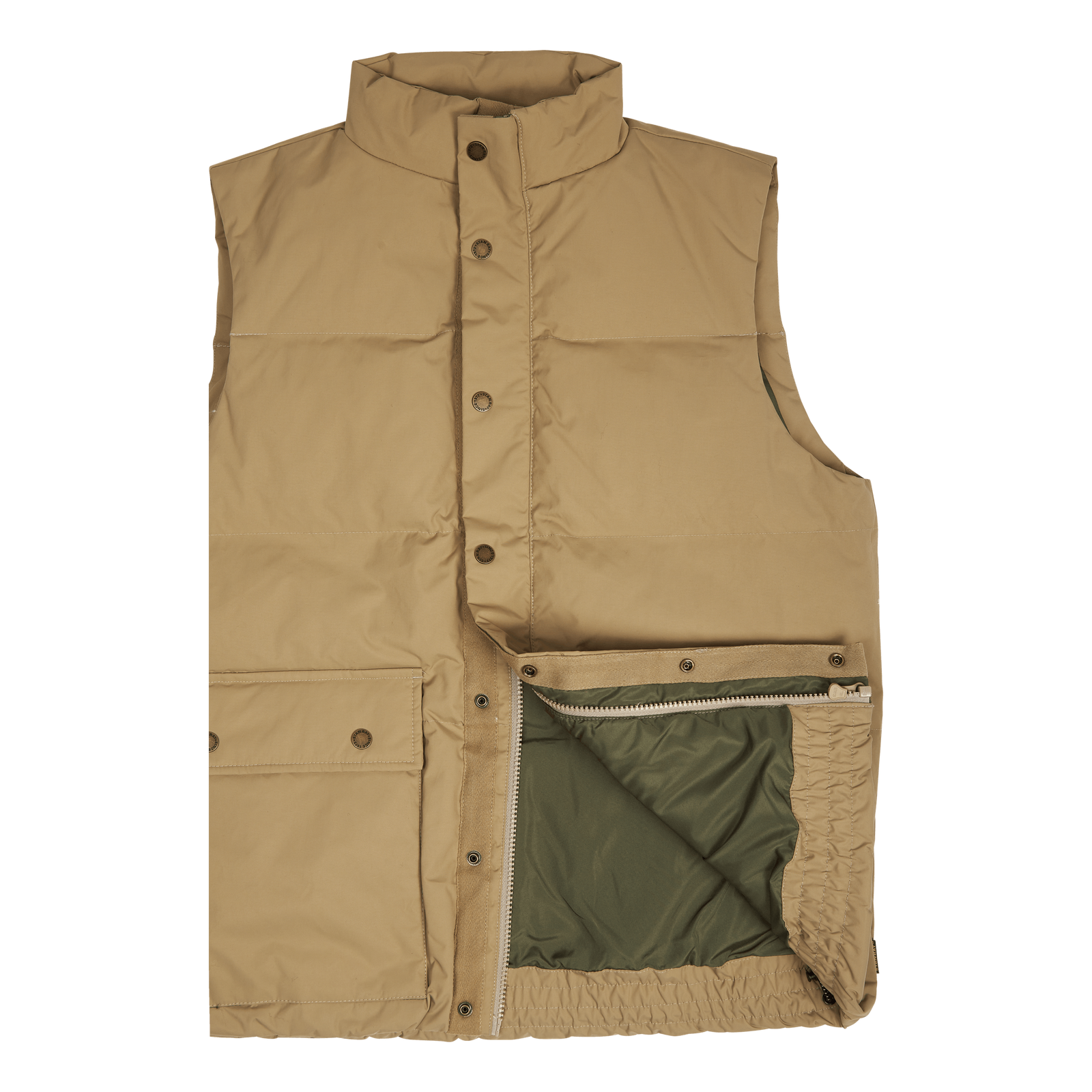Down Vest Khaki