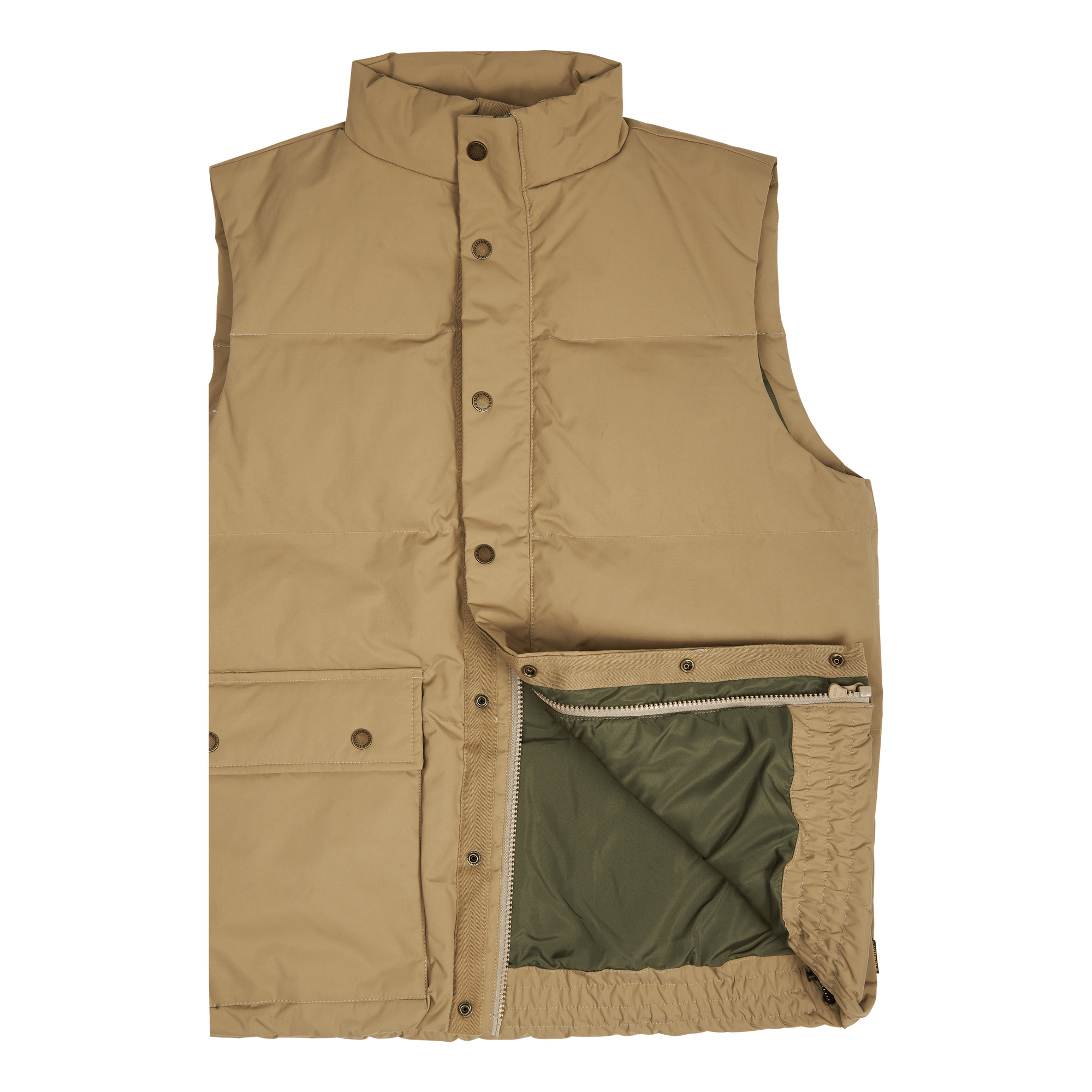 Down Vest Khaki